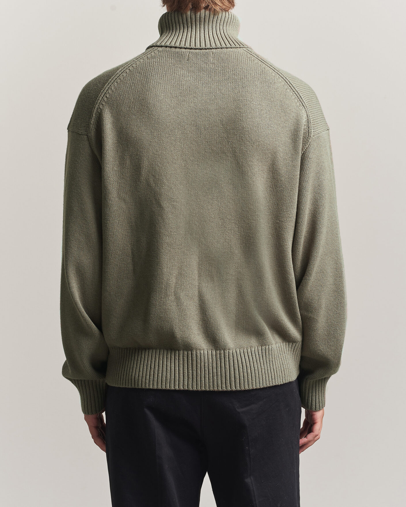 Herren | Pullover | J.Lindeberg | Eddy Wool/Cotton Knitted Turtleneck Brindle