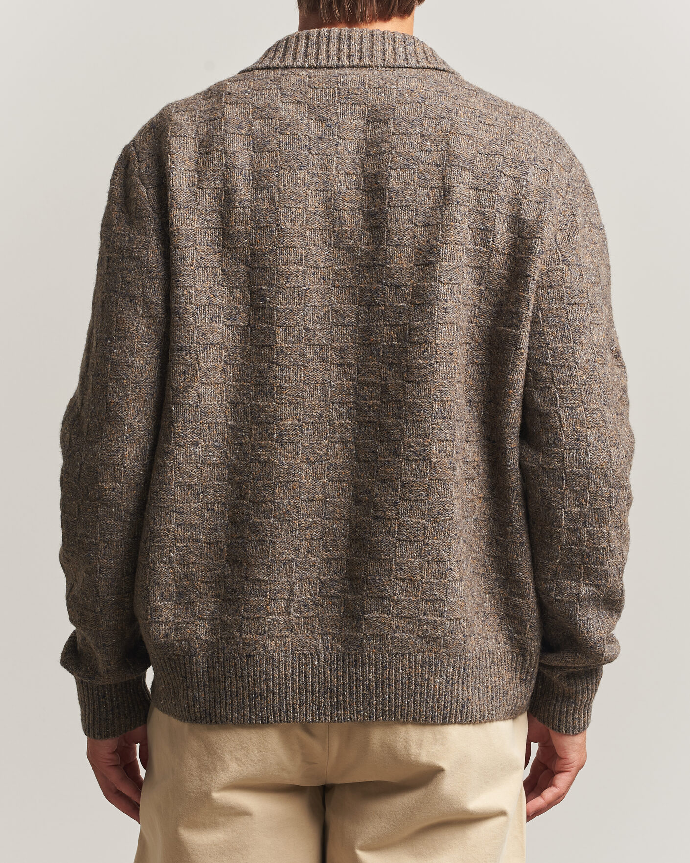 Herren | Pullover | Forét | Area Wool Cardigan Jacket Taupe