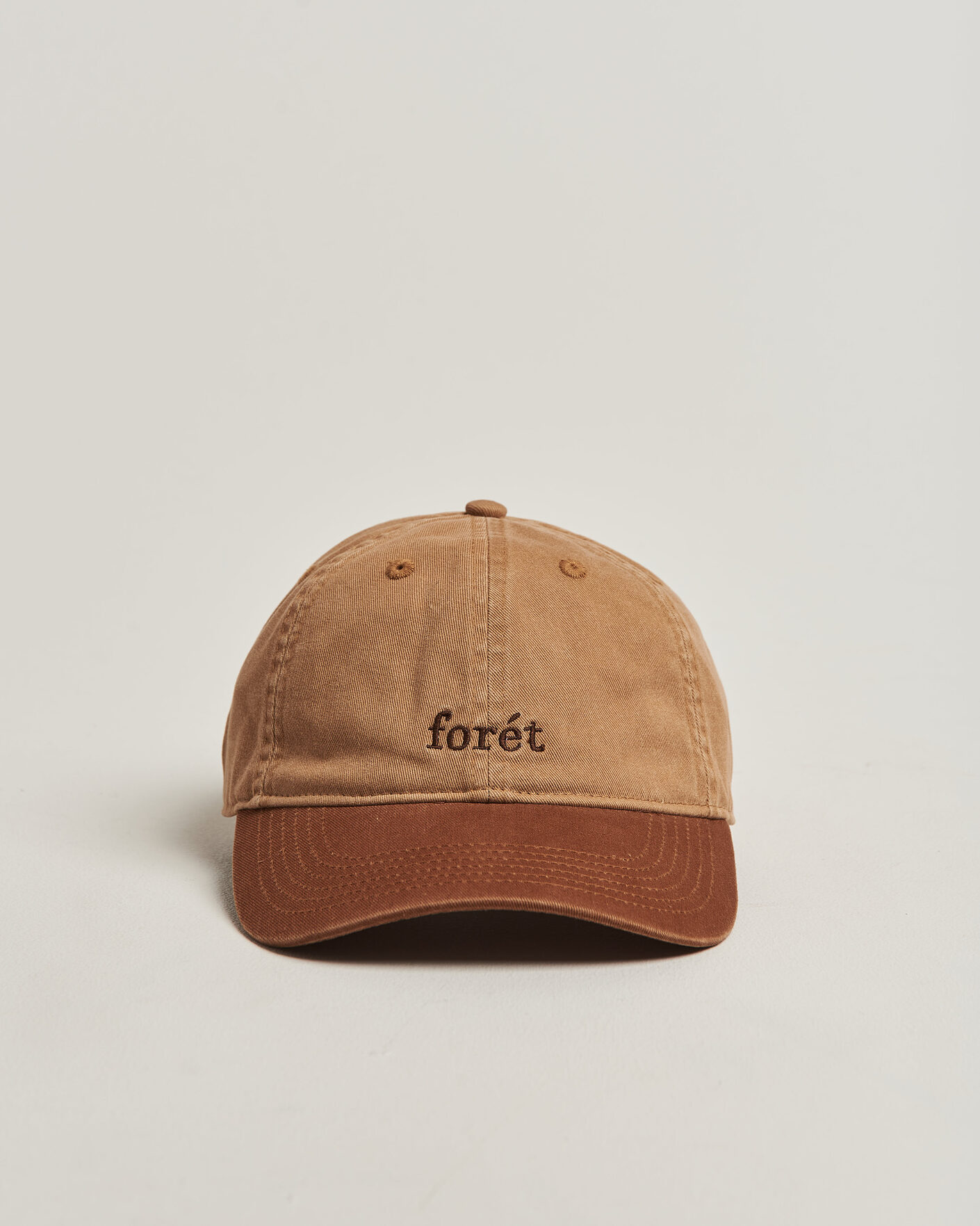 Herren | Hüte & Mützen | Forét | Hawk Washed 2-Tone Cap Khaki/Brown