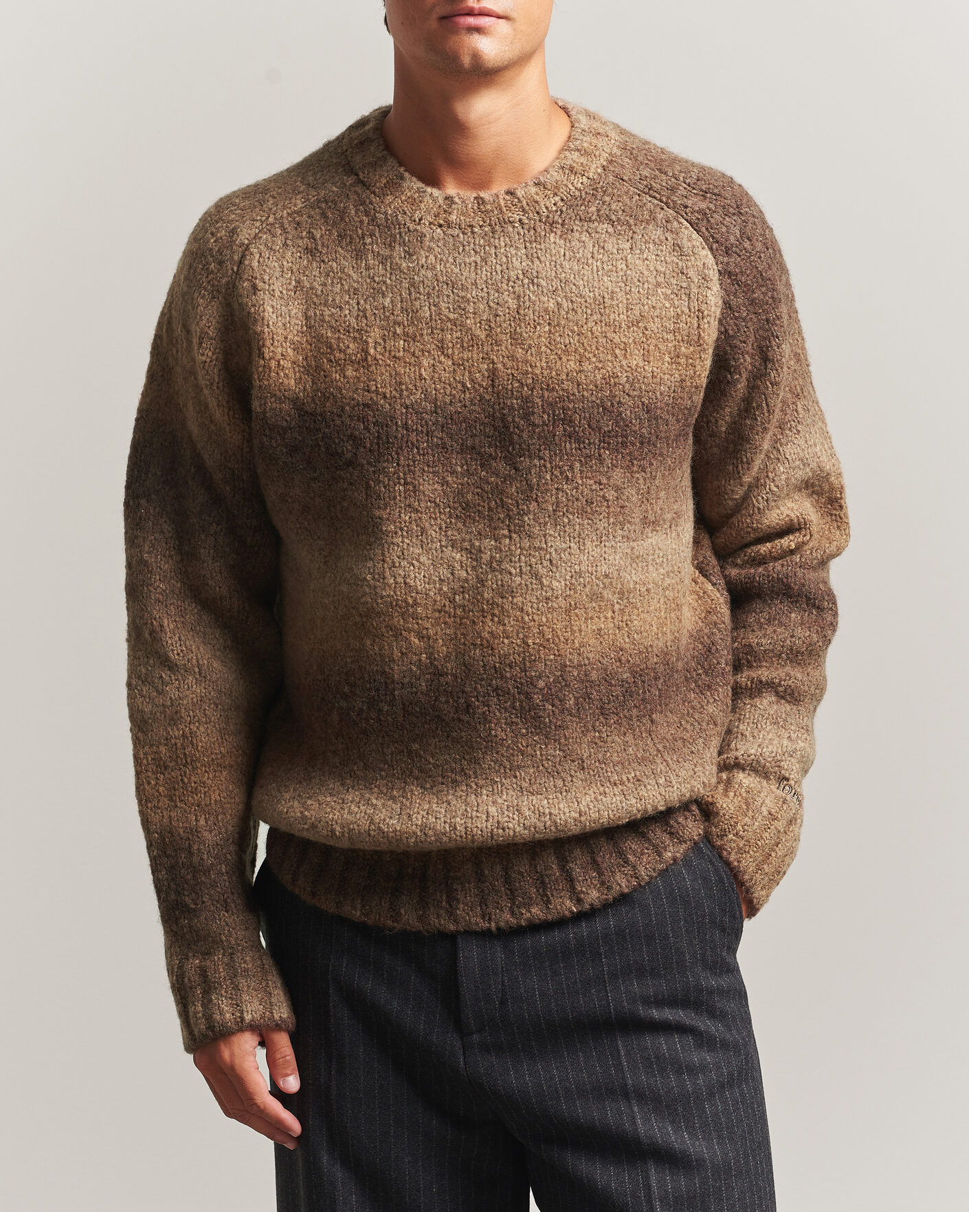 Herren | Pullover | Forét | Space Yarn Crew Neck Brown