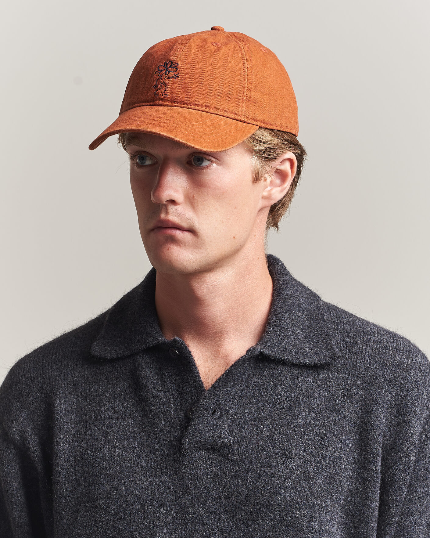 Herren | Hüte & Mützen | Forét | Tree Washed Herringbone Cap Brown