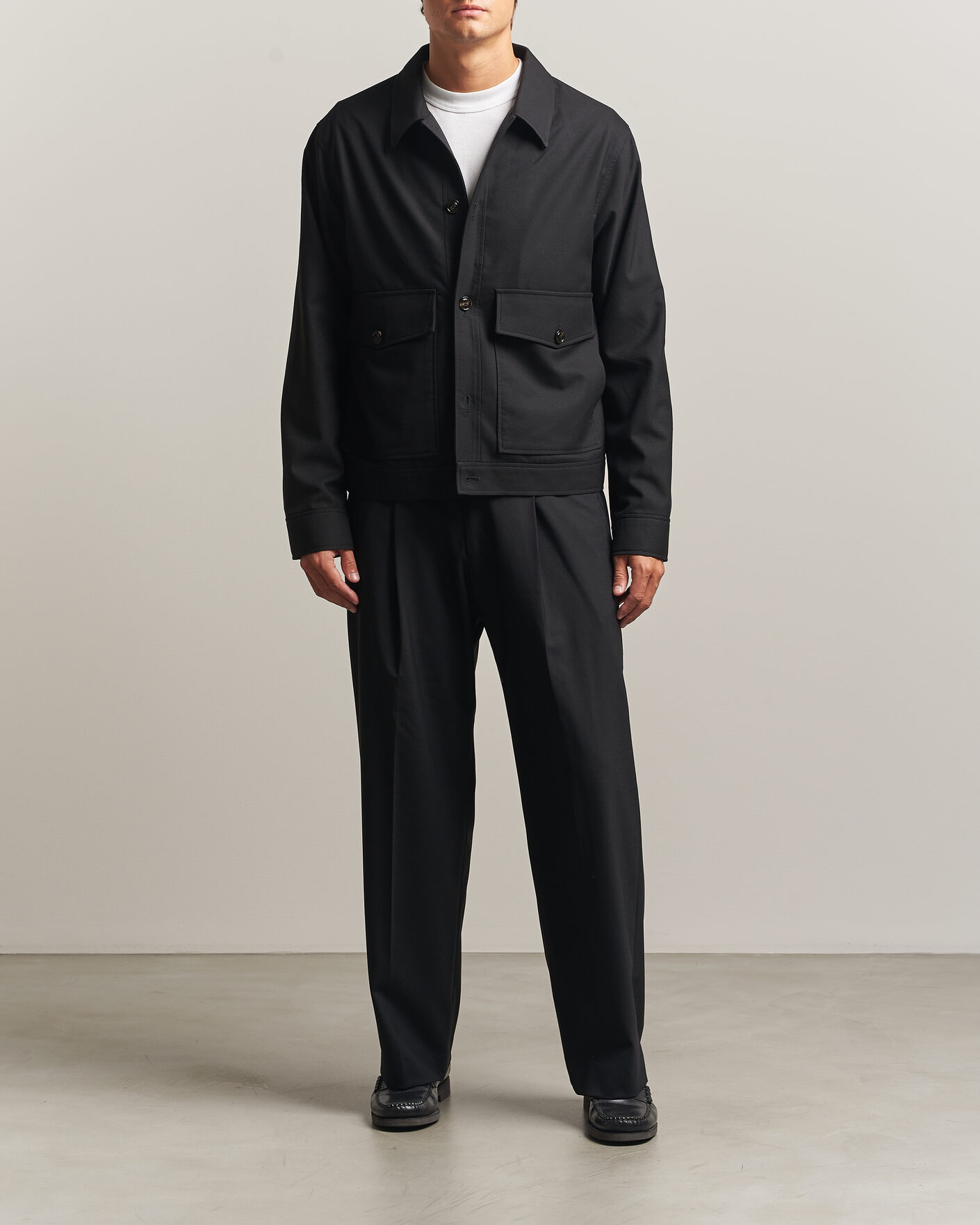 Herren | Jacken | J.Lindeberg | Jevin Brushed Twill Jacket Black