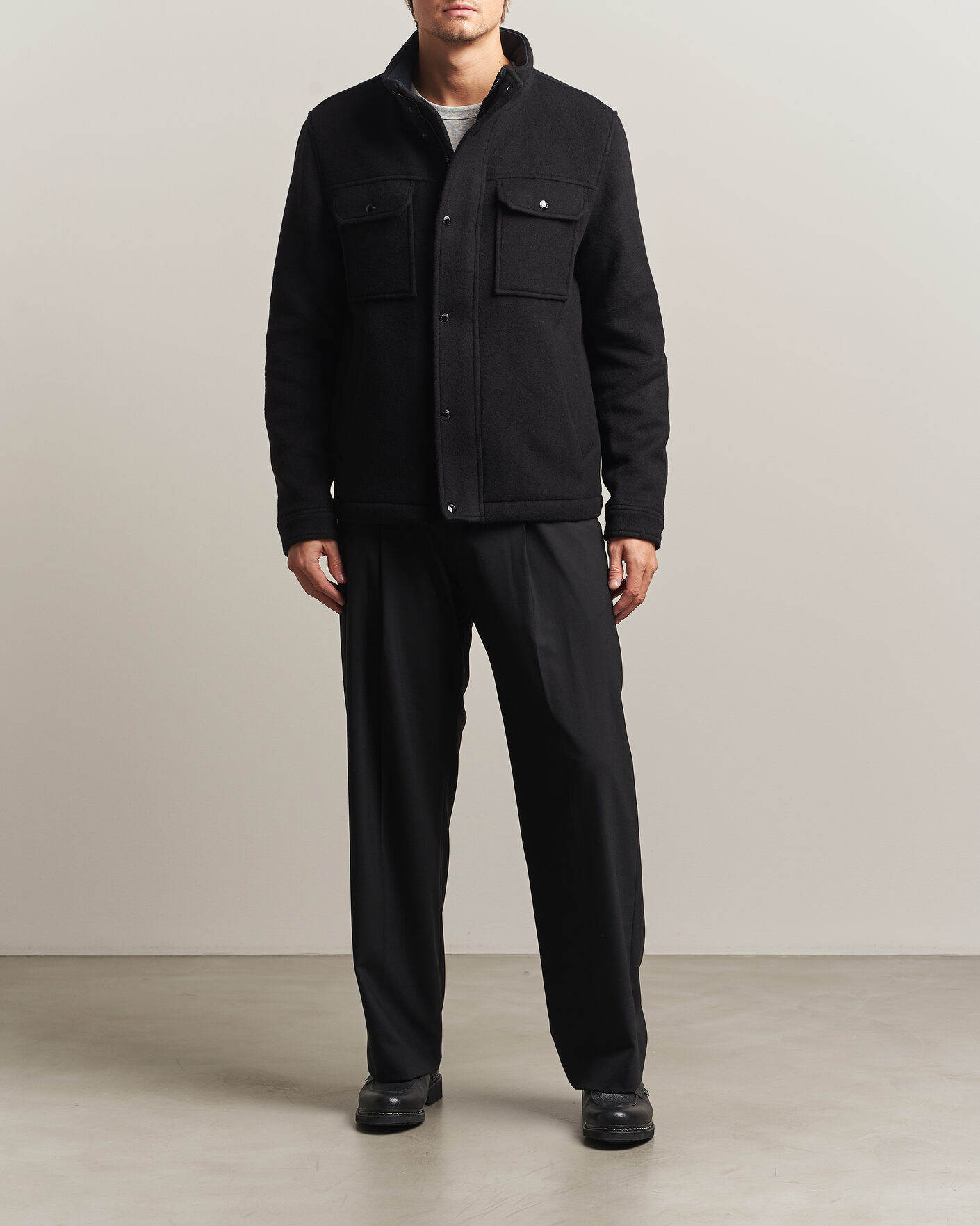Herren | Jacken | J.Lindeberg | Bailey Wool Field Jacket Black