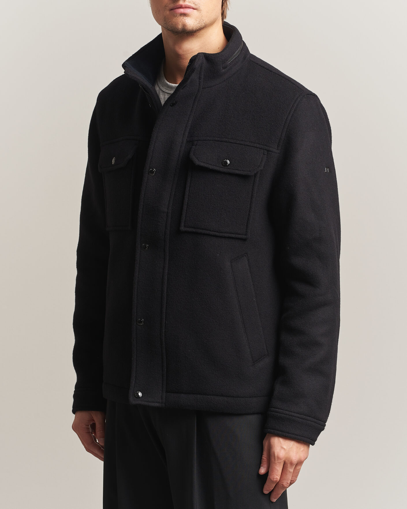 Herren | Jacken | J.Lindeberg | Bailey Wool Field Jacket Black