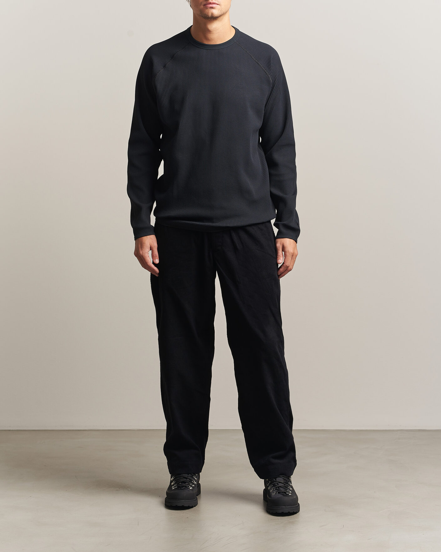 Herren | T-Shirts | Goldwin | WF Light Long Sleeve T-Shirt Black