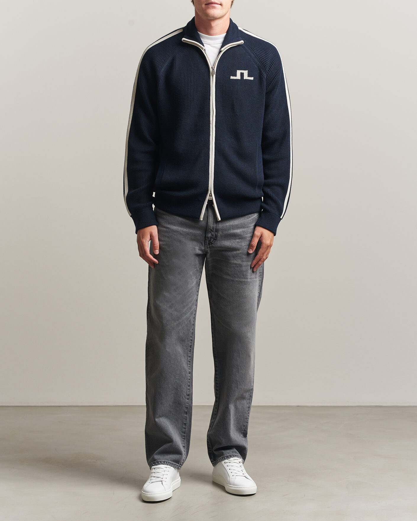 Herren | Pullover | J.Lindeberg | Craig Knitted Full Zip JL Navy