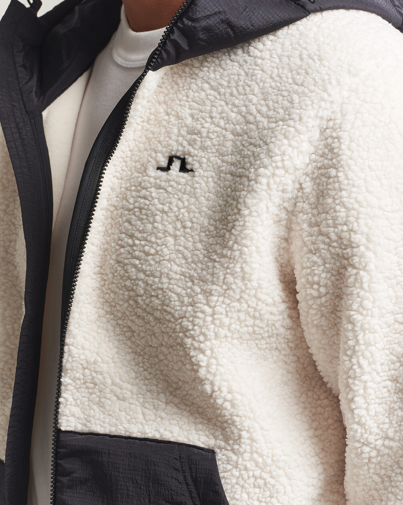 Herren | Pullover | J.Lindeberg | Varek Hybrid Hooded Full Zip Tofu