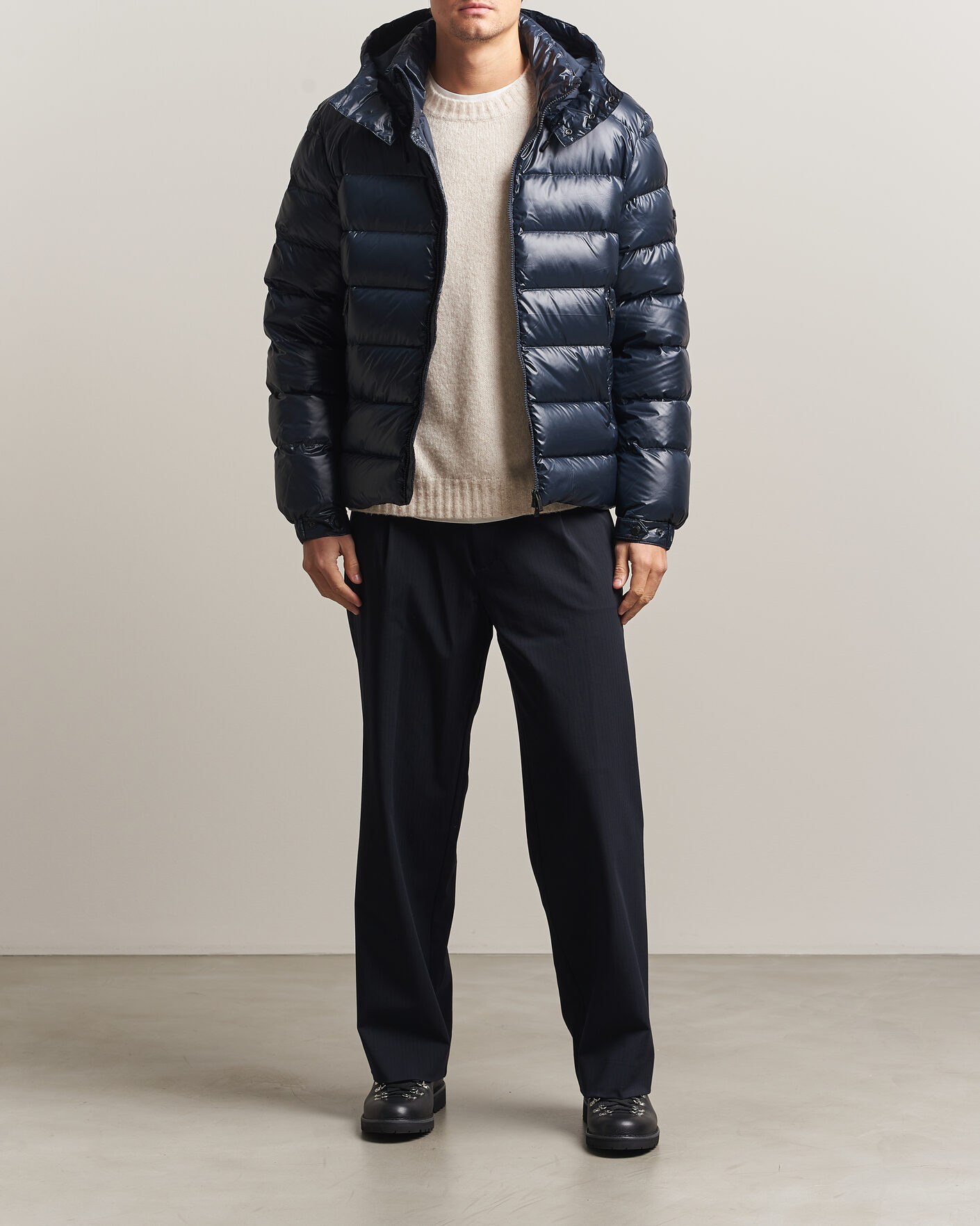 Herren | Jacken | J.Lindeberg | Creek Light Hooded Down Jacket JL Navy