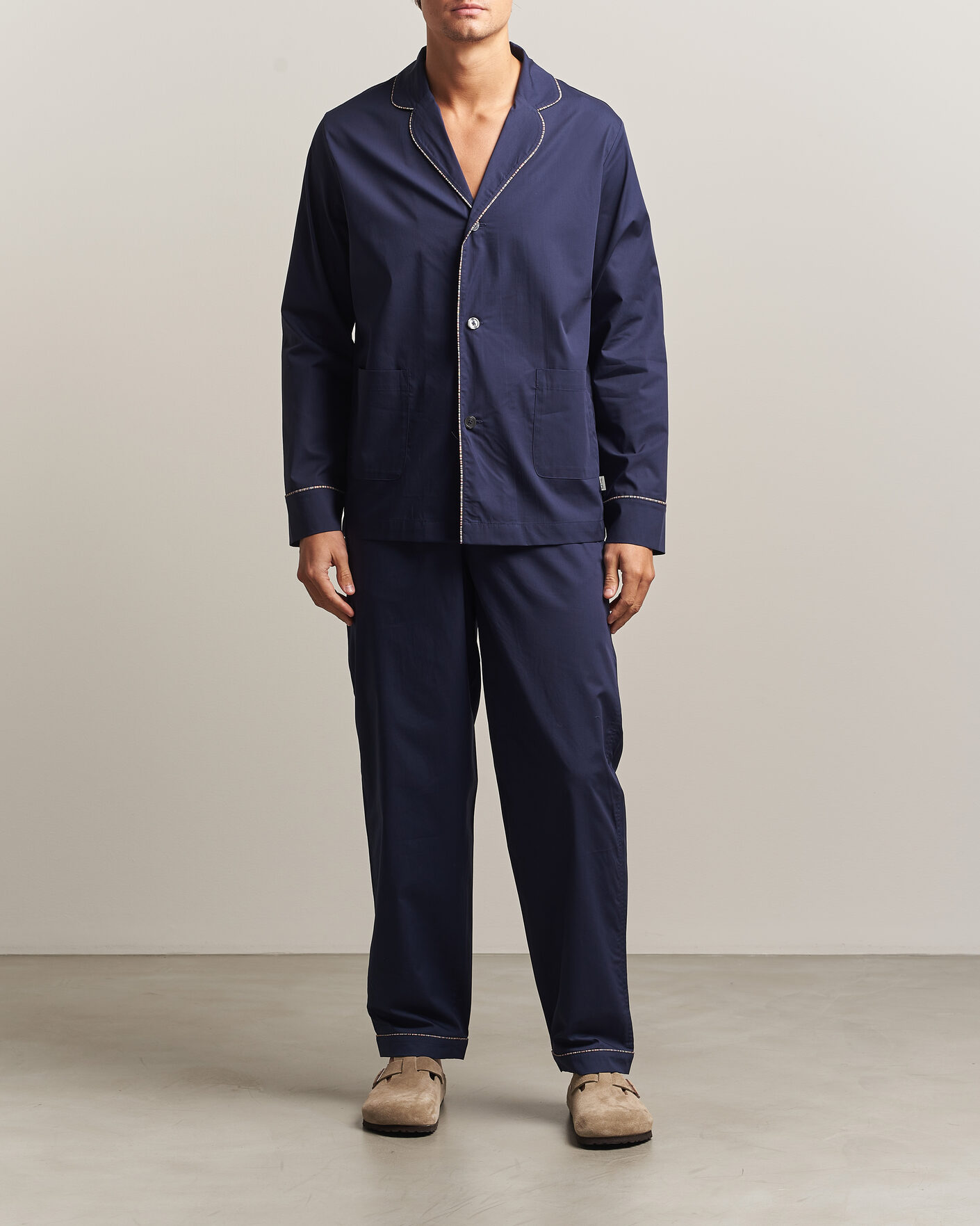 Herren | Schlafanzüge & Bademäntel | Paul Smith | Signature Piped Pyjama Set Navy