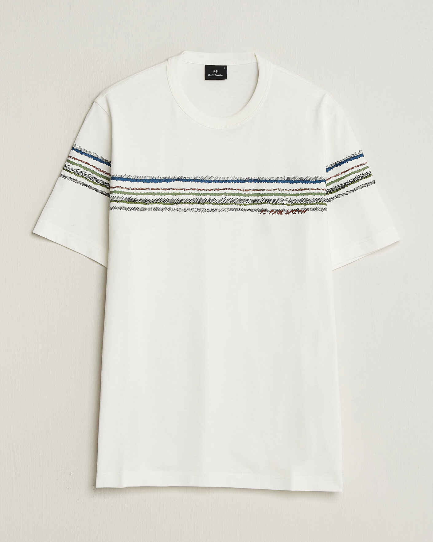 Herren | T-Shirts | PS Paul Smith | Stripes Crew Neck T-Shirt White