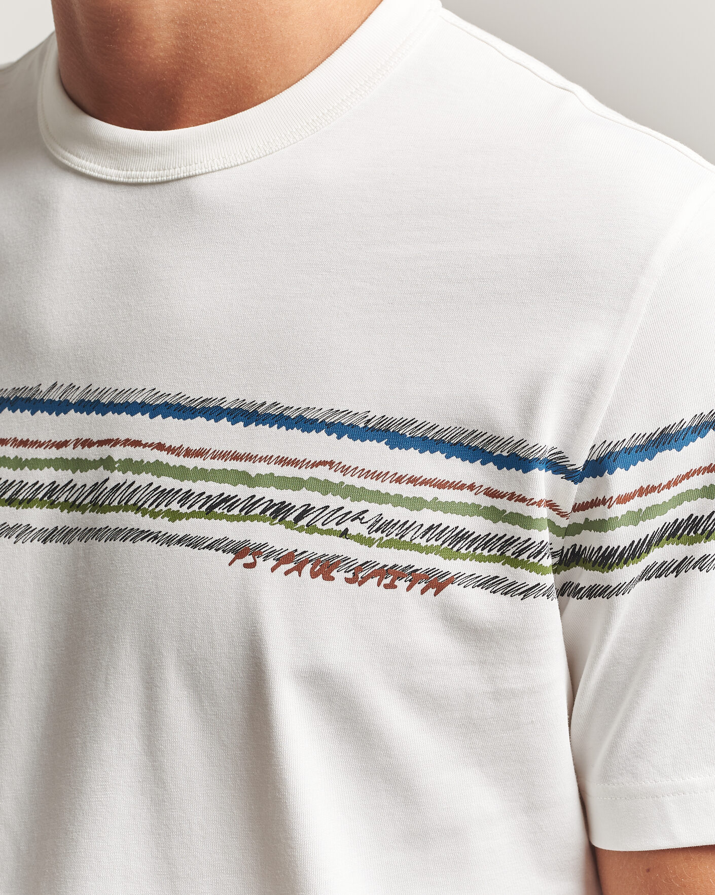 Herren | T-Shirts | PS Paul Smith | Stripes Crew Neck T-Shirt White