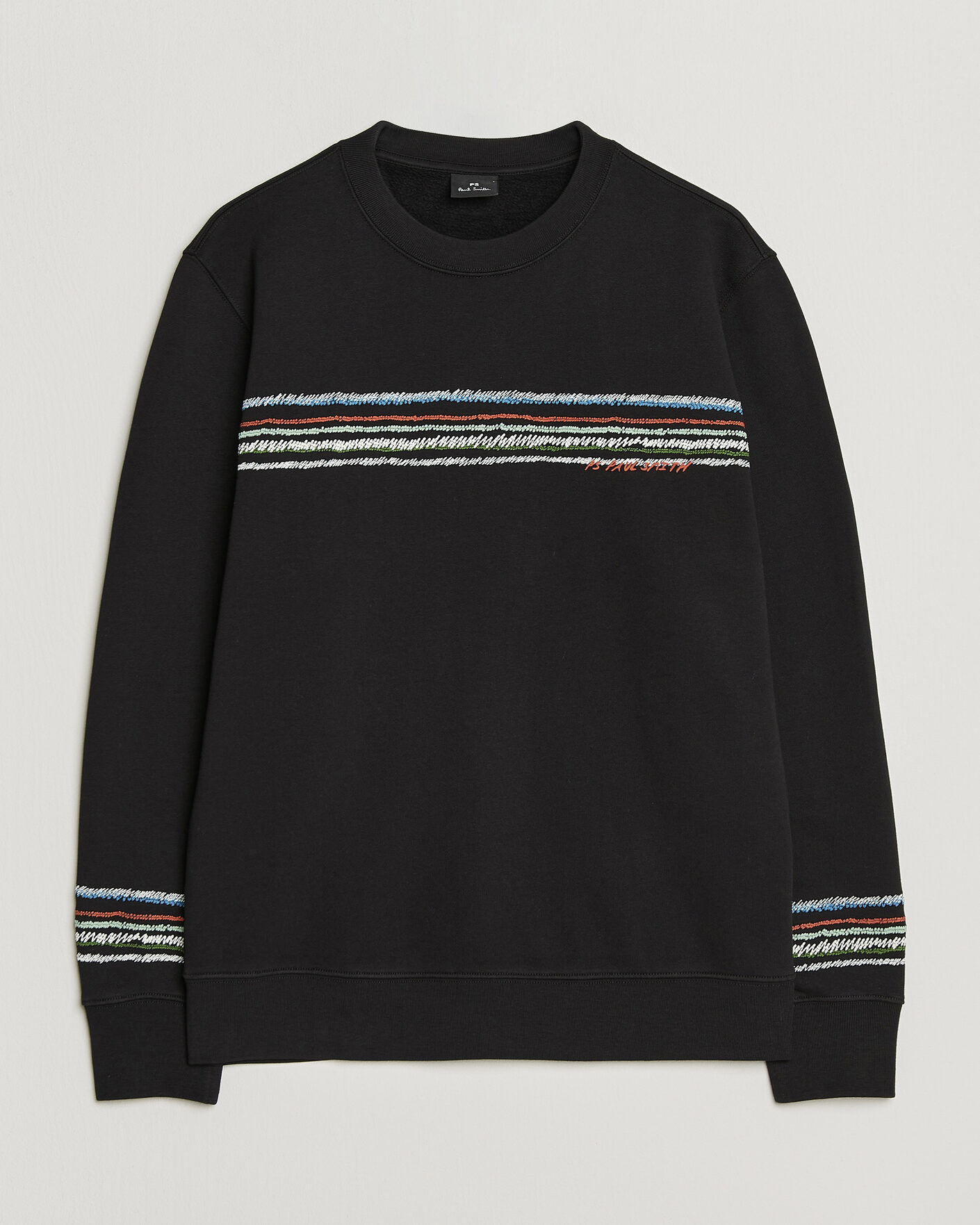 Herren | Pullover | PS Paul Smith | Stripes Crew Neck Sweatshirt Black