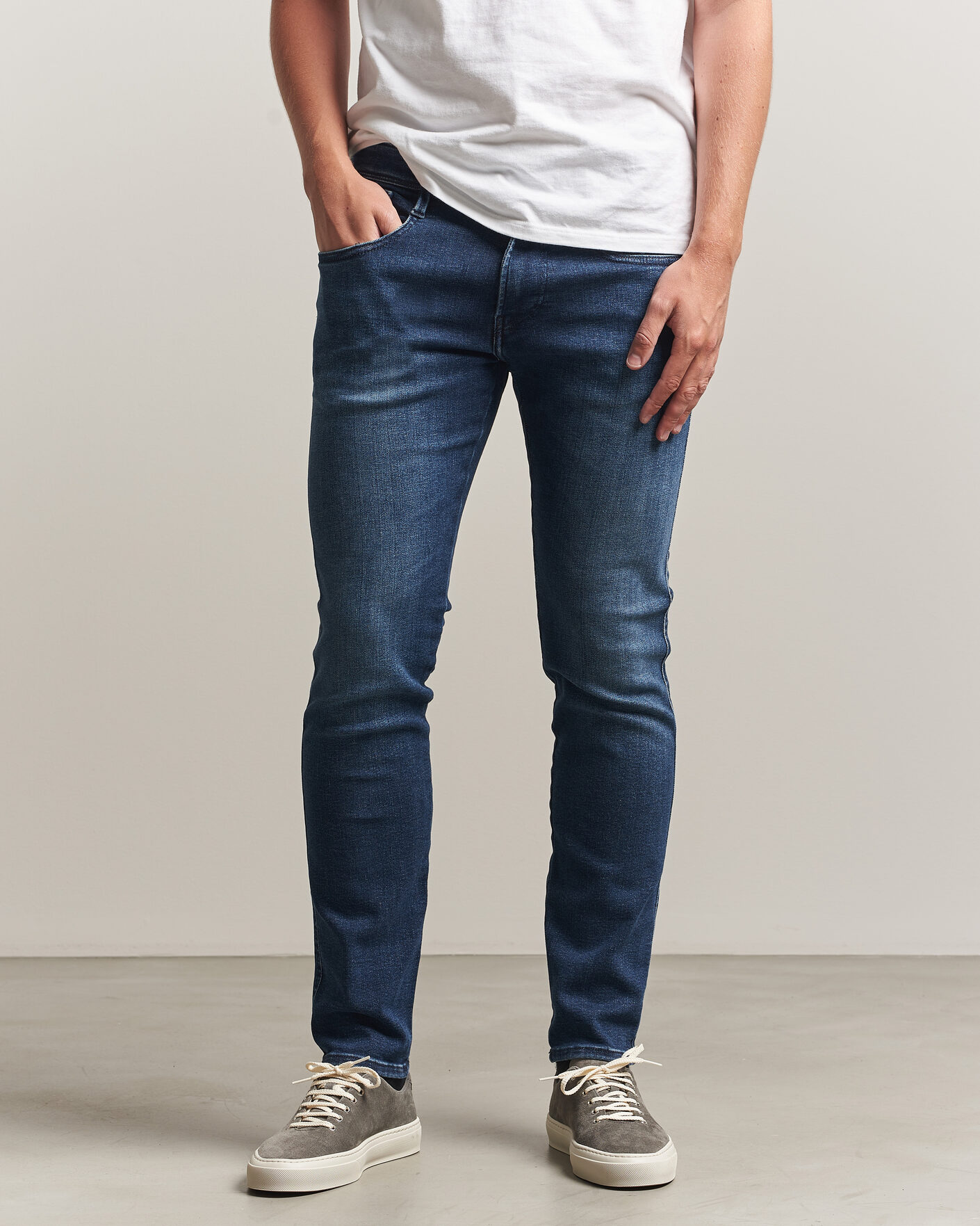 Herren | Jeans | Replay | Anbass Powerstretch Jeans Dark Blue