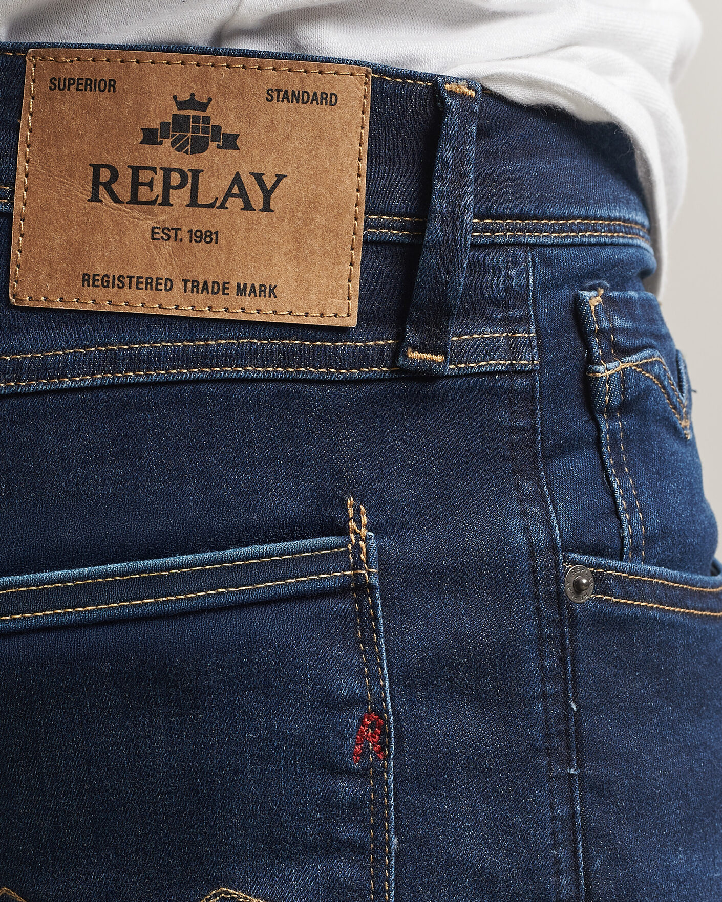 Herren | Jeans | Replay | Anbass Powerstretch Jeans Dark Blue