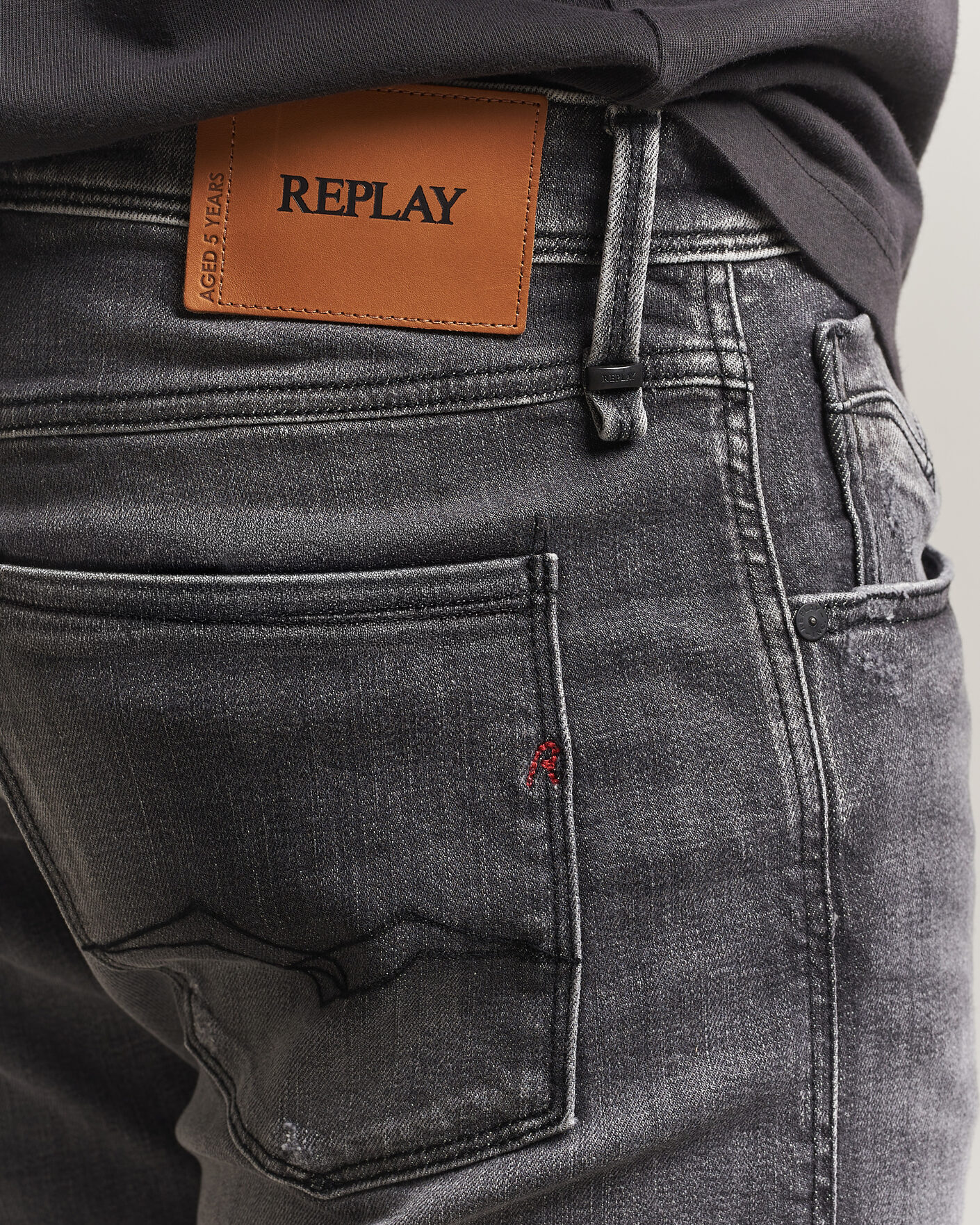 Herren | Jeans | Replay | Anbass 5 Years Wash Jeans Dark Grey