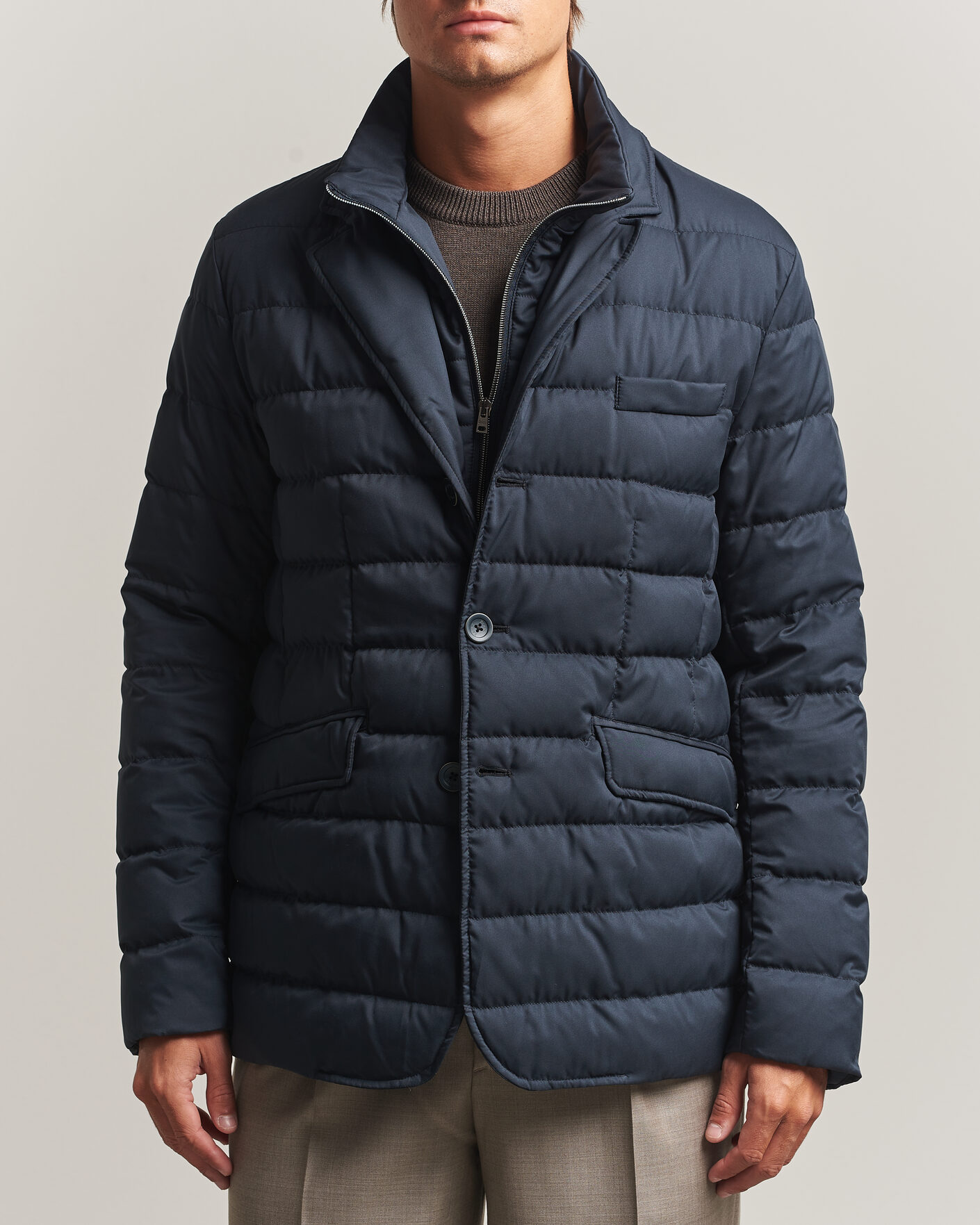 Herren | Jacken | Herno | Nylon Down Blazer Navy