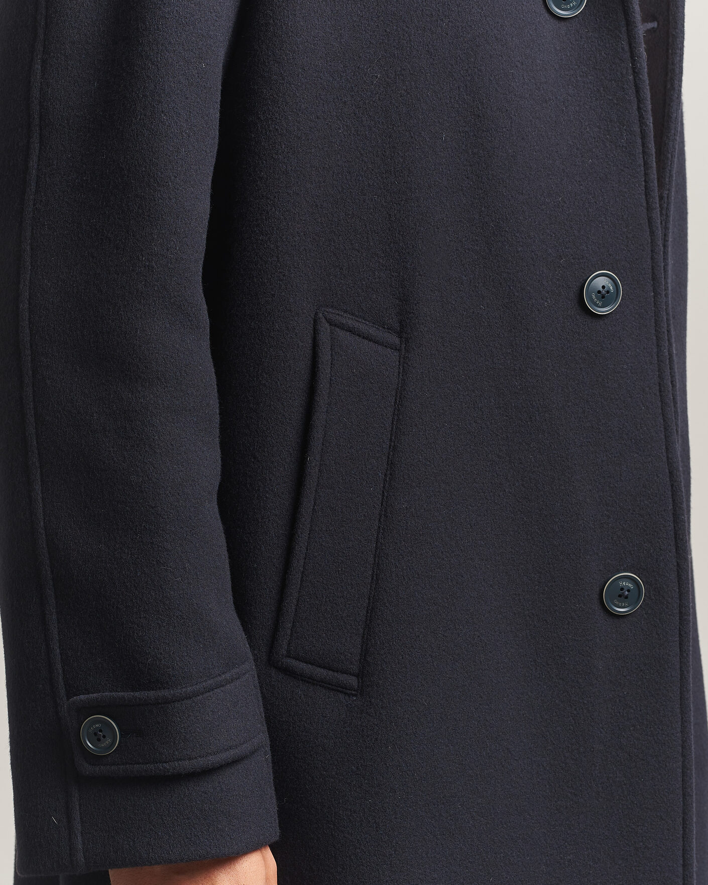 Herren | Jacken | Herno | Raglan Wool Coat Navy