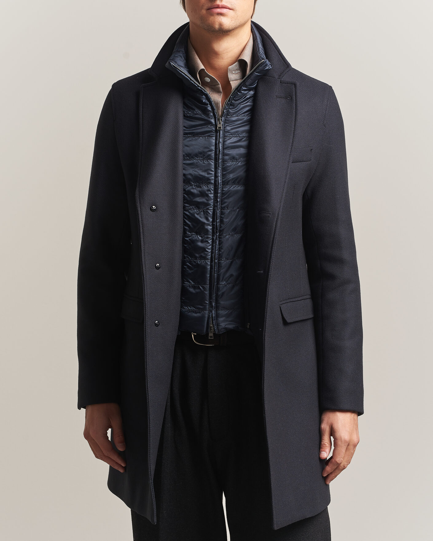 Herren | Jacken | Herno | Wool Zip Coat Navy