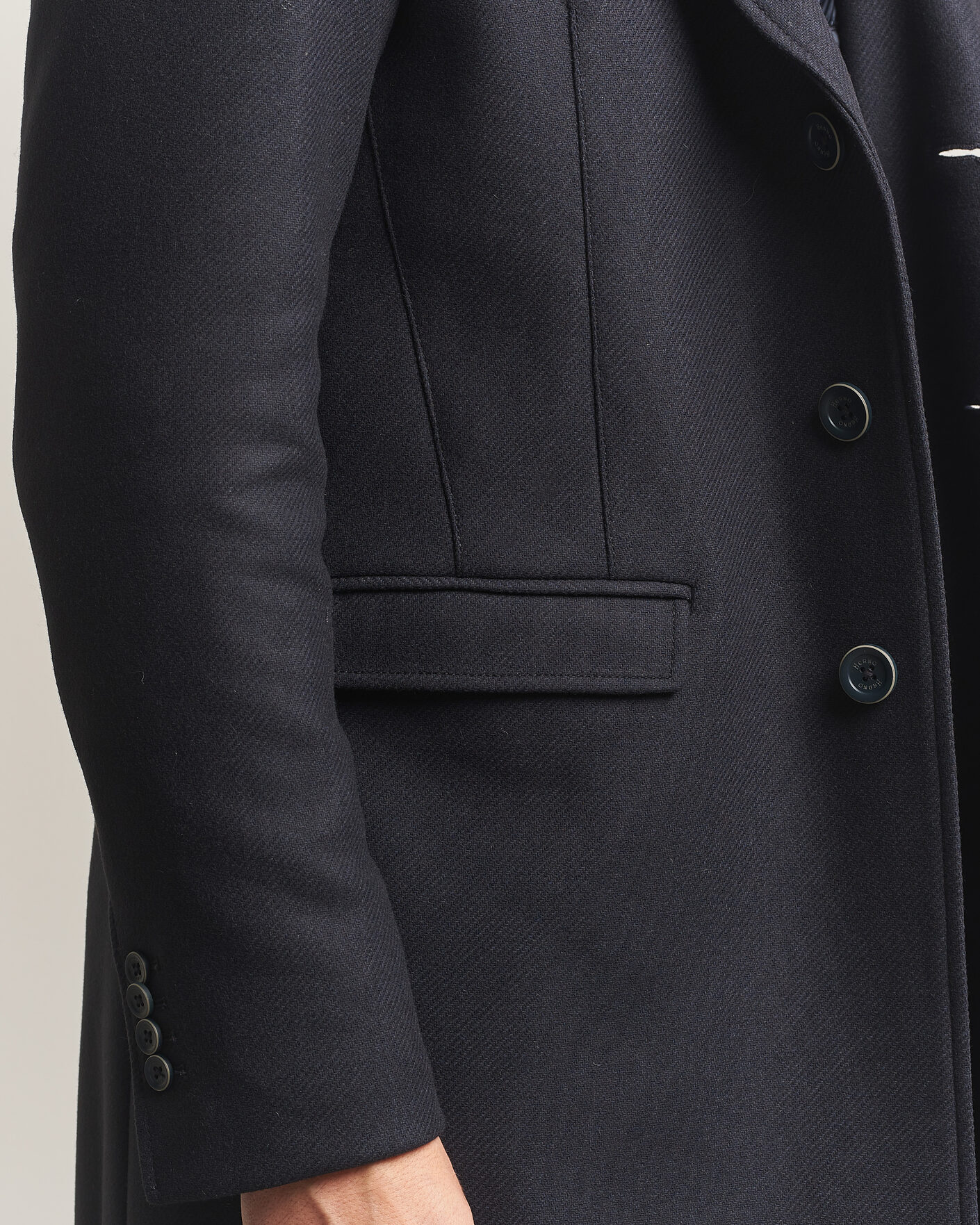 Herren | Jacken | Herno | Wool Zip Coat Navy