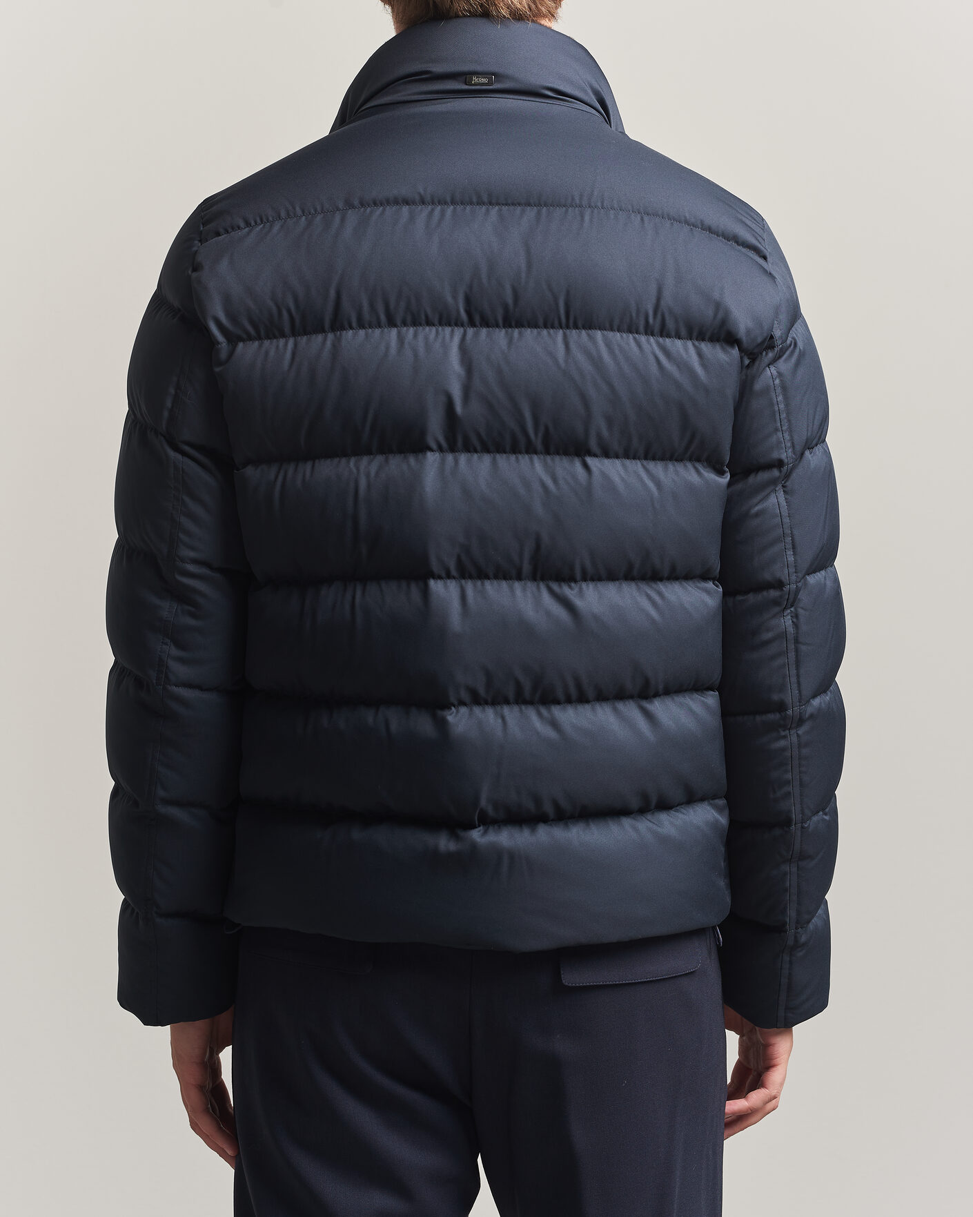Herren | Jacken | Herno | Faux Fur Down Jacket Navy
