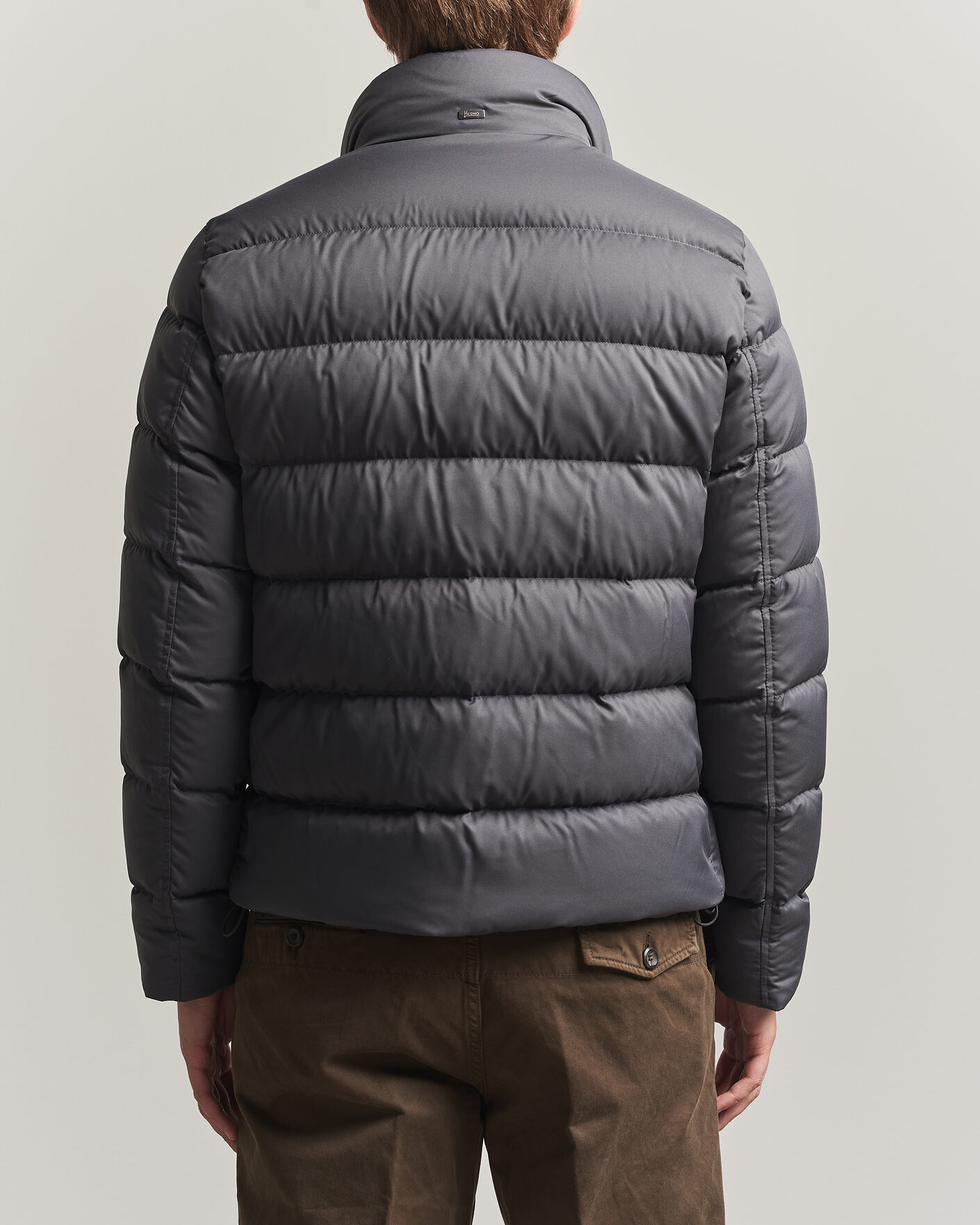 Herren | Jacken | Herno | Faux Fur Down Jacket Dark Grey