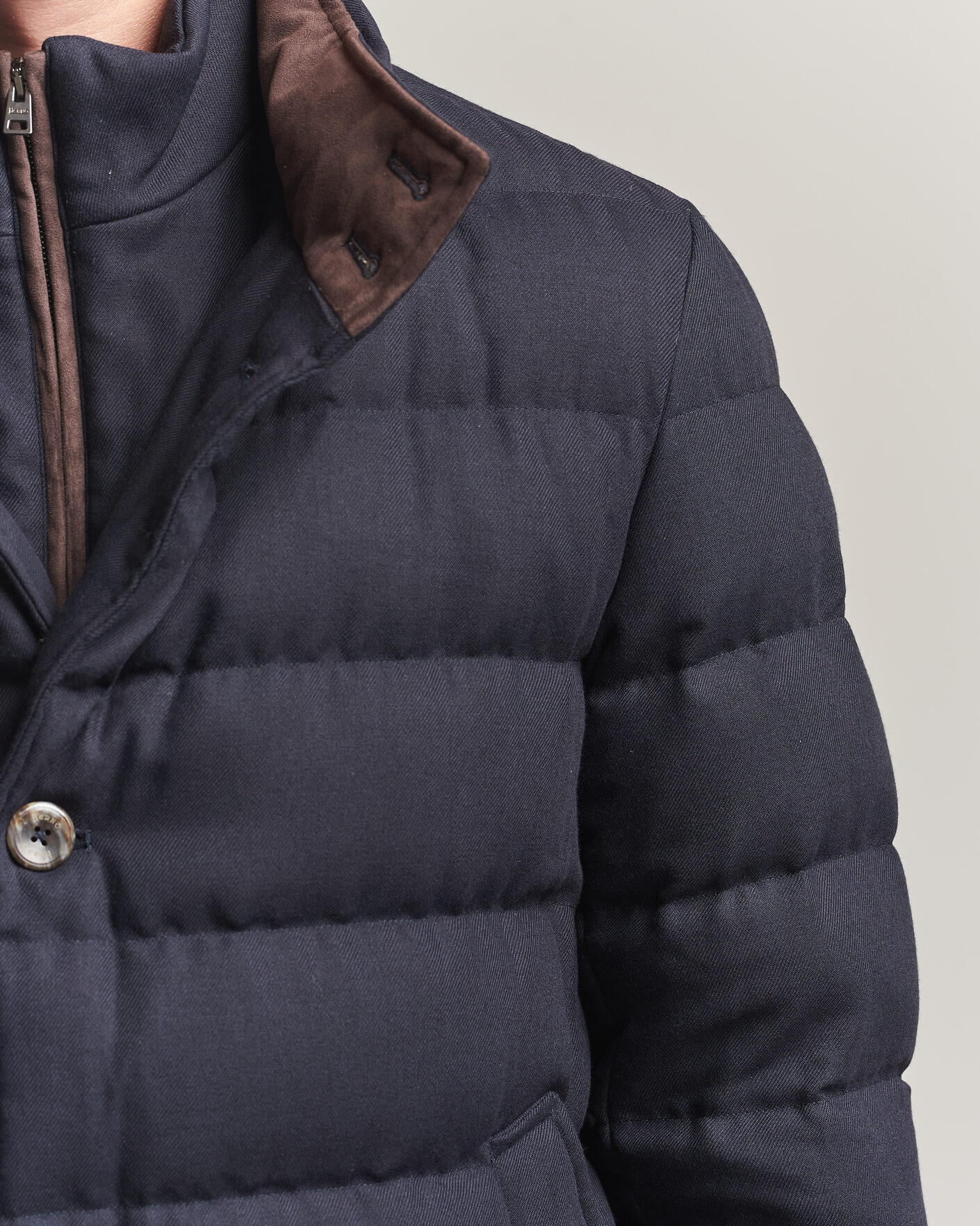 Herren | Jacken | Herno | Flannel Down Coat Navy