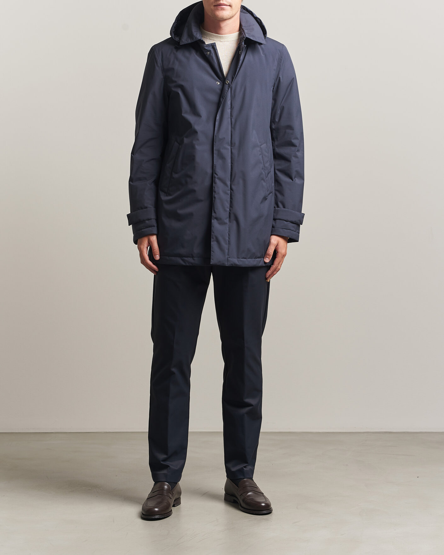 Herren | Jacken | Herno | Waterproof Nylon Coat Navy