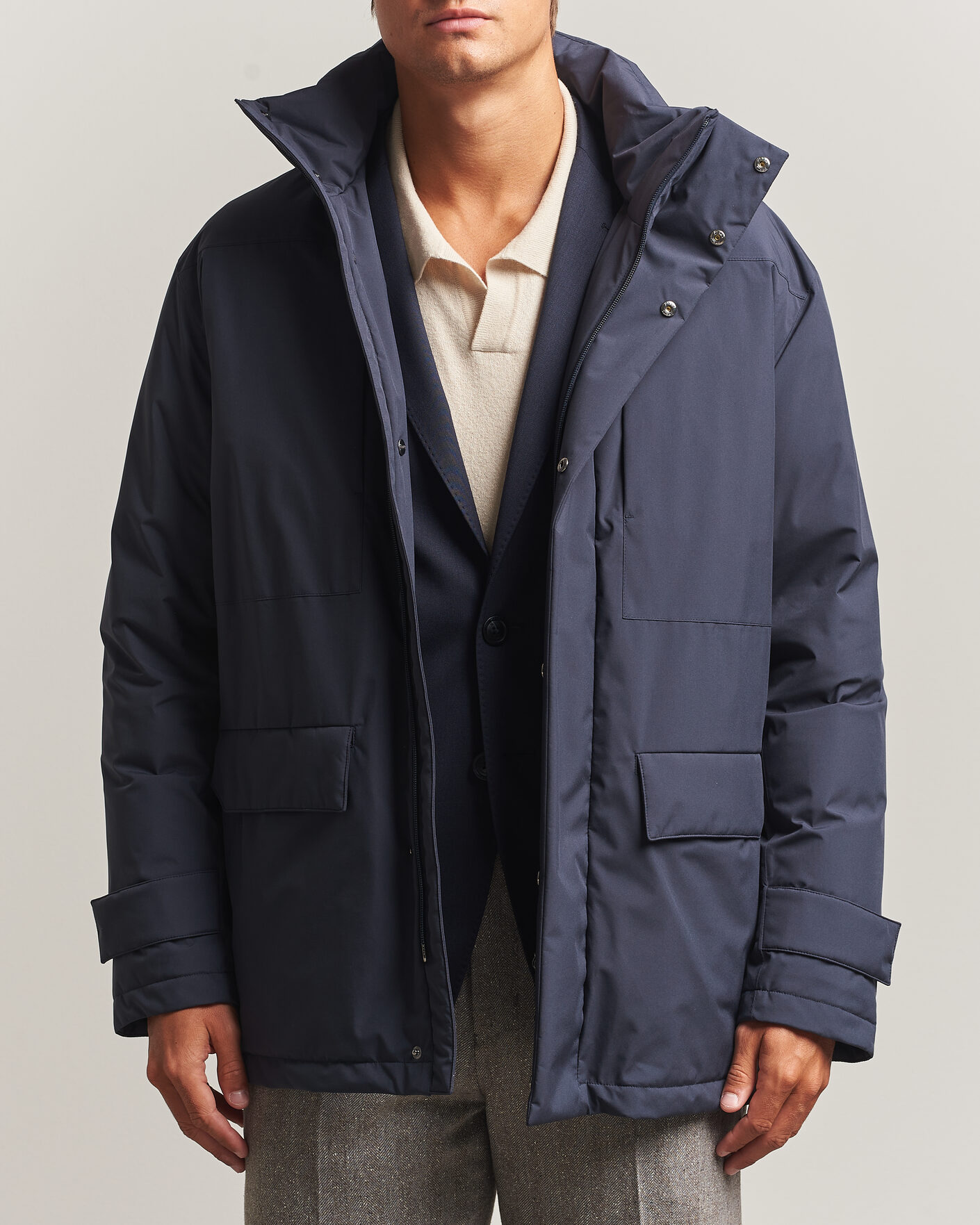 Herren | Jacken | Herno | Waterproof Down Coat Navy