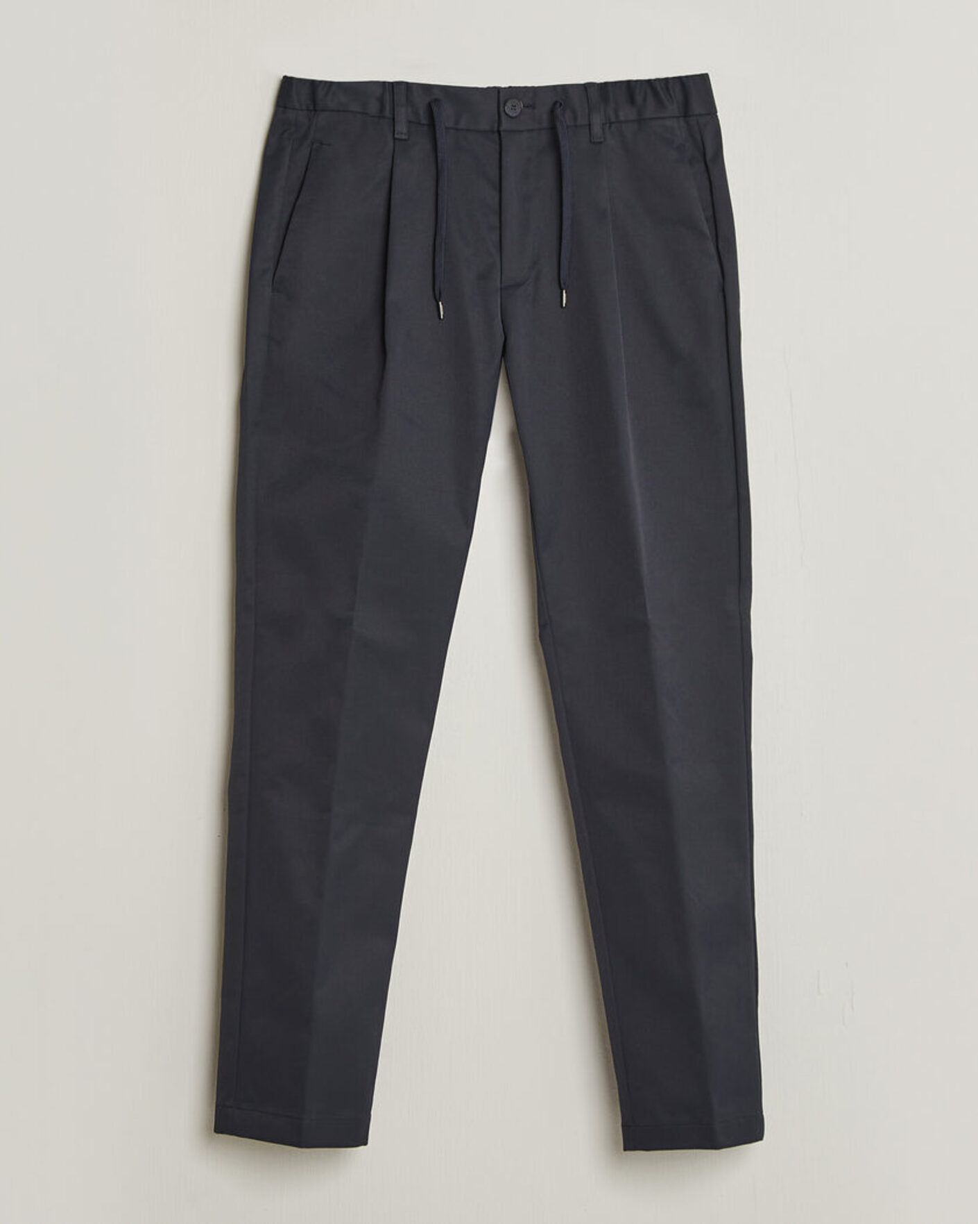 Herren | Hosen | Herno | Pleated Technical Cotton Trousers Navy
