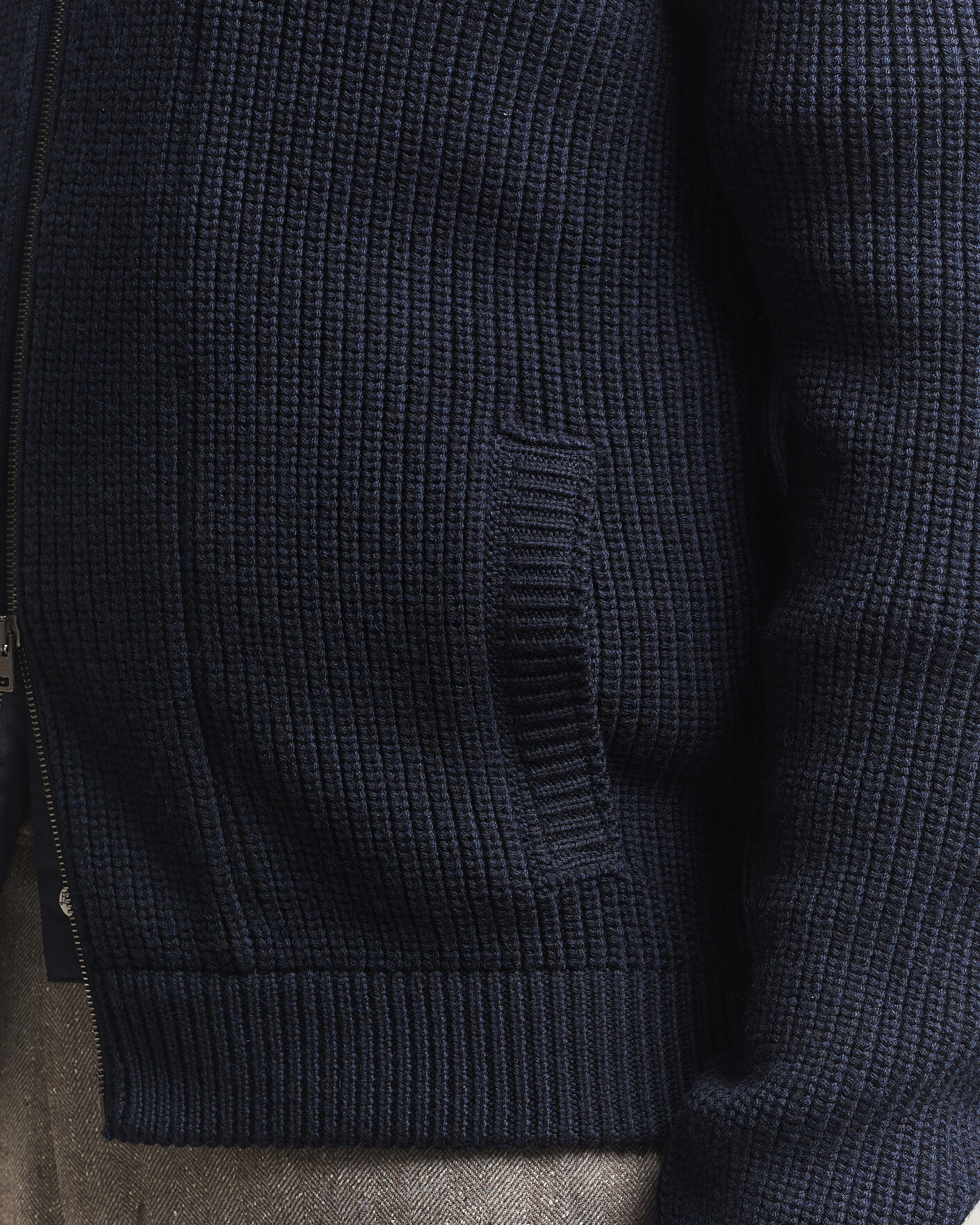 Herren | Pullover | Herno | Full Zip Knit Cardigan Navy