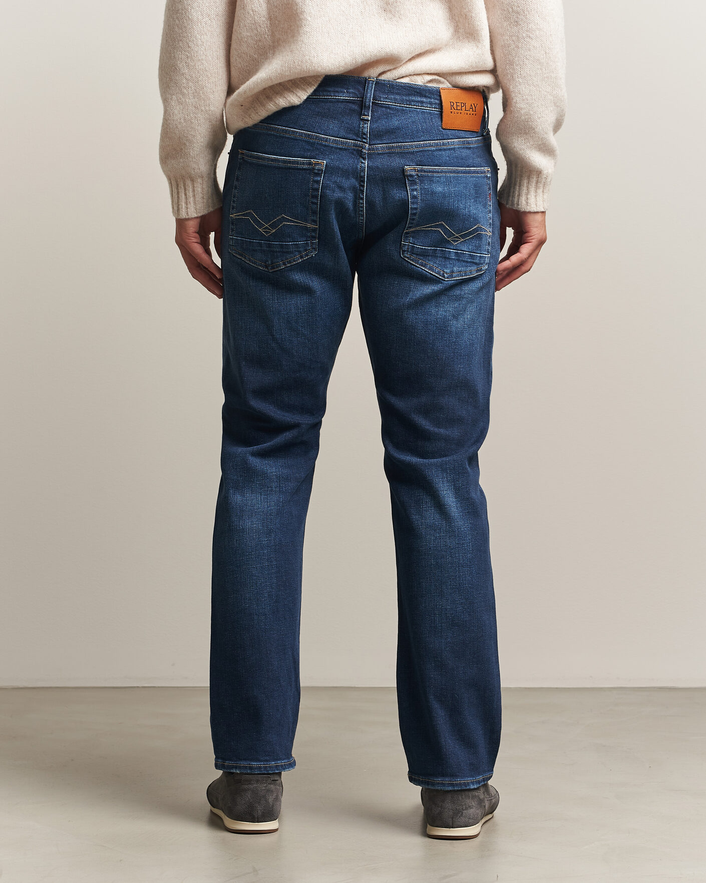 Herren | Jeans | Replay | Aideen Straight Fit Jeans Dark Blue