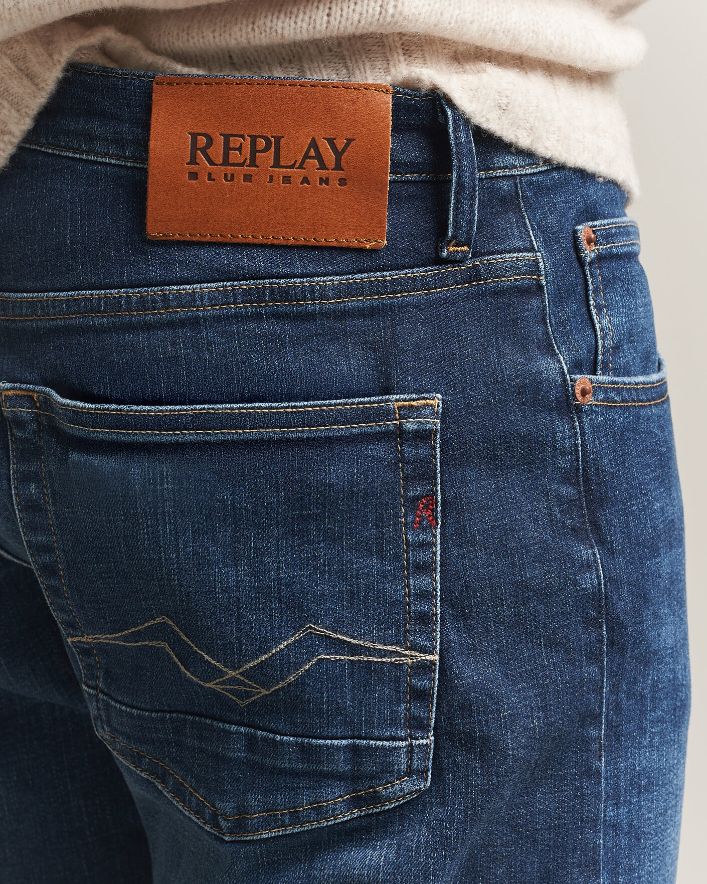 Herren | Jeans | Replay | Aideen Straight Fit Jeans Dark Blue