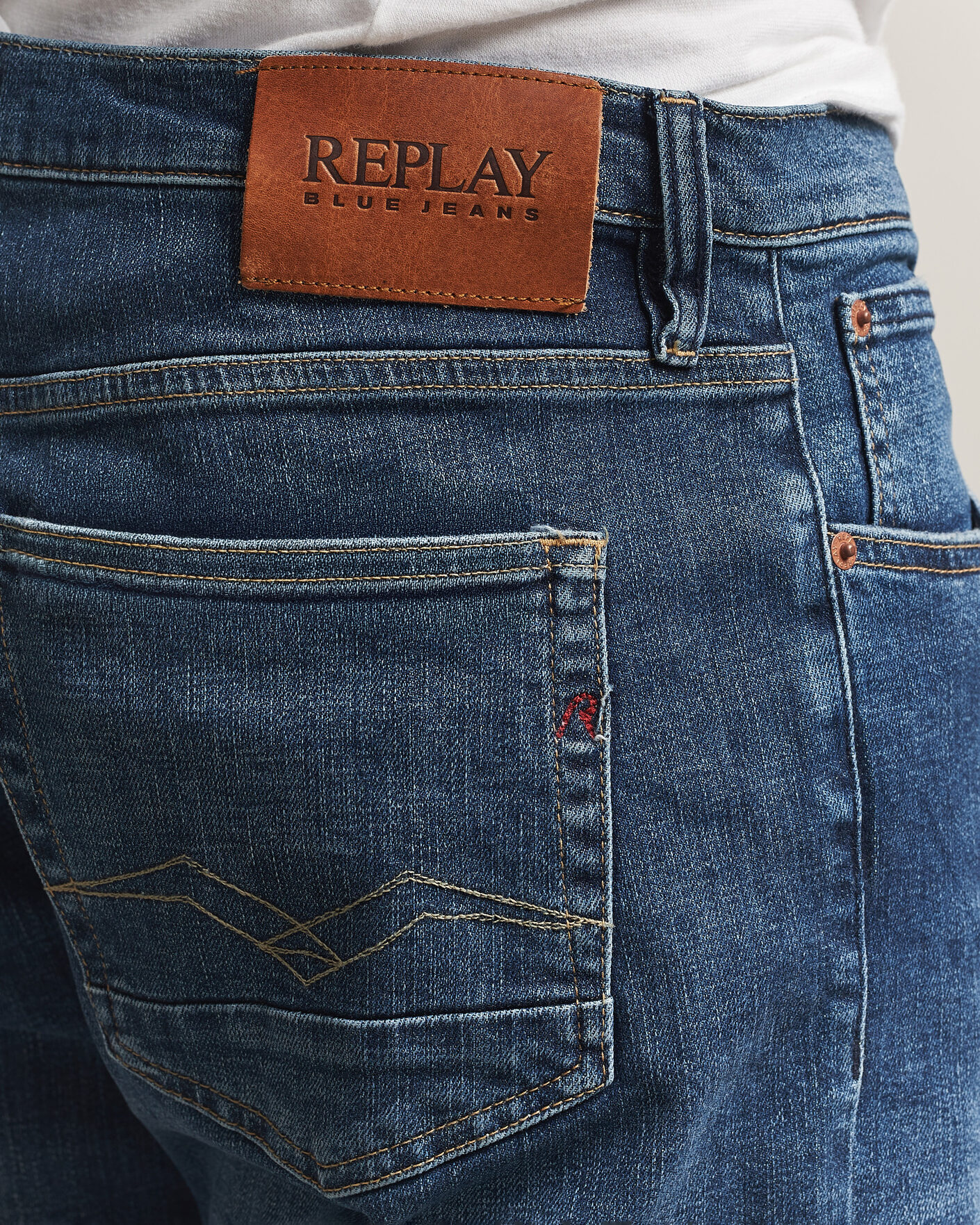 Herren | Jeans | Replay | Aideen Straight Fit Jeans Medium Blue