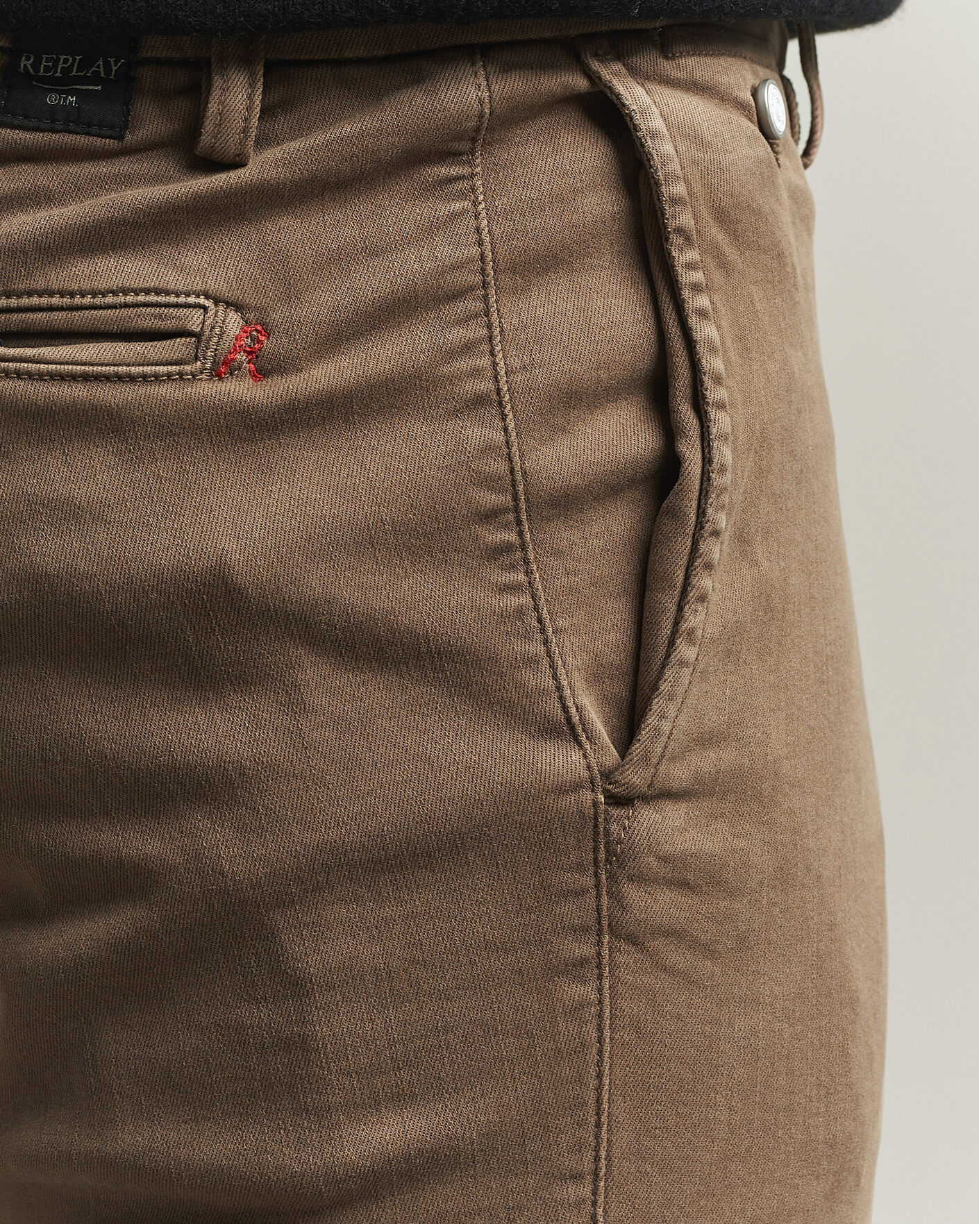 Herren | Hosen | Replay | Benni Hyperflex X-Lite Chinos Brown