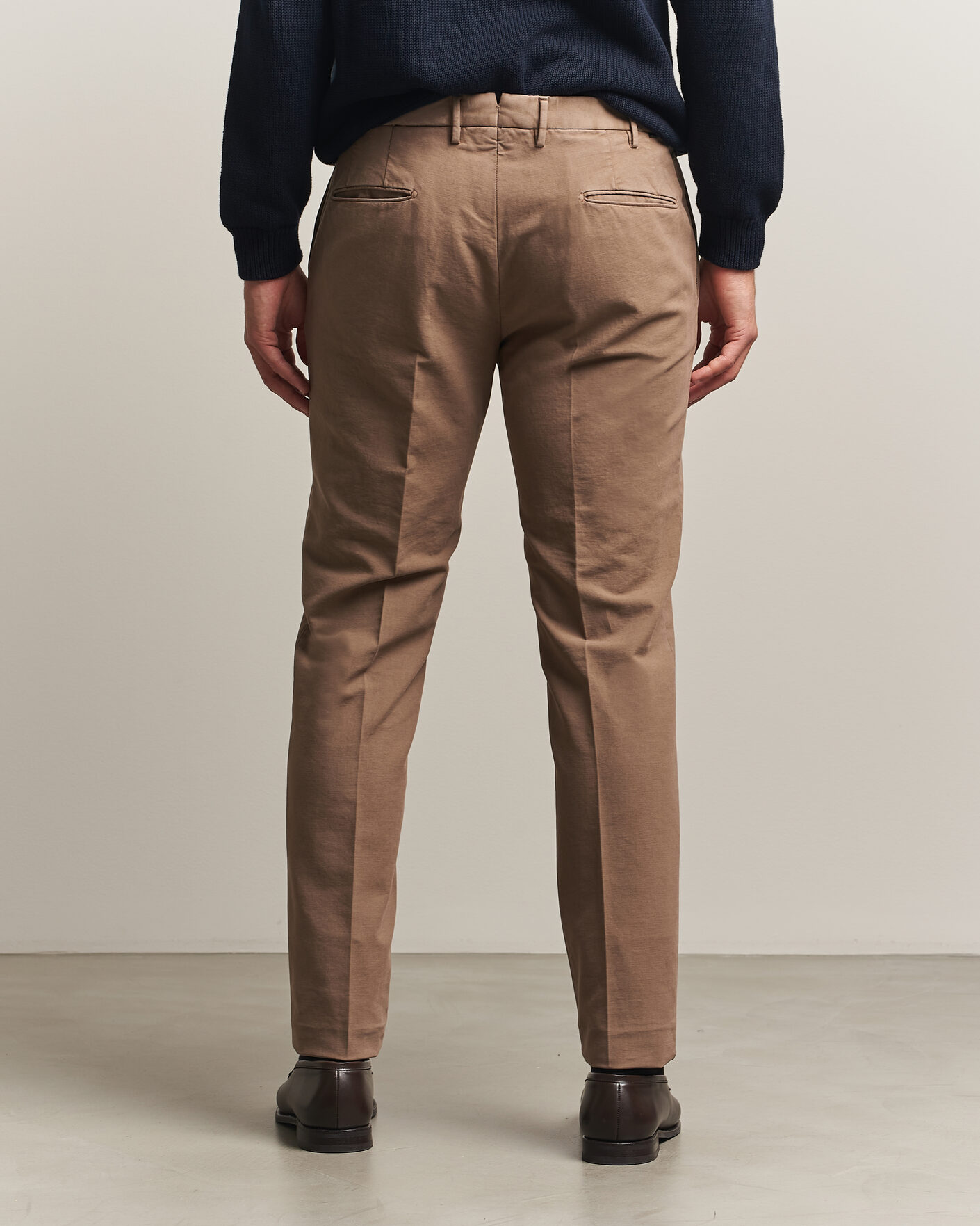 Herren | Hosen | Incotex | Slim Fit Soft Cotton Stretch Chinos Taupe