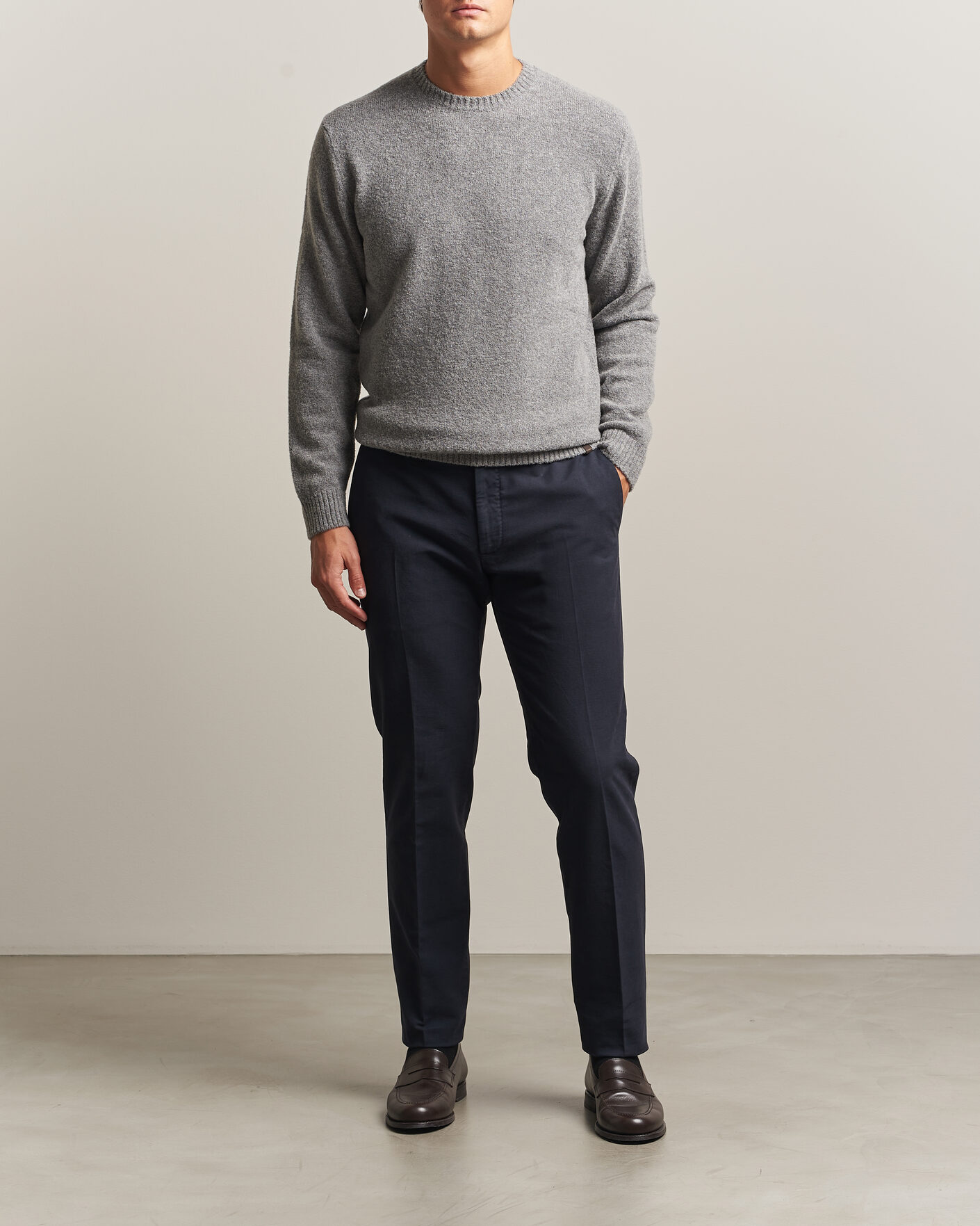 Herren | Hosen | Incotex | Slim Fit Soft Cotton Stretch Chinos Navy