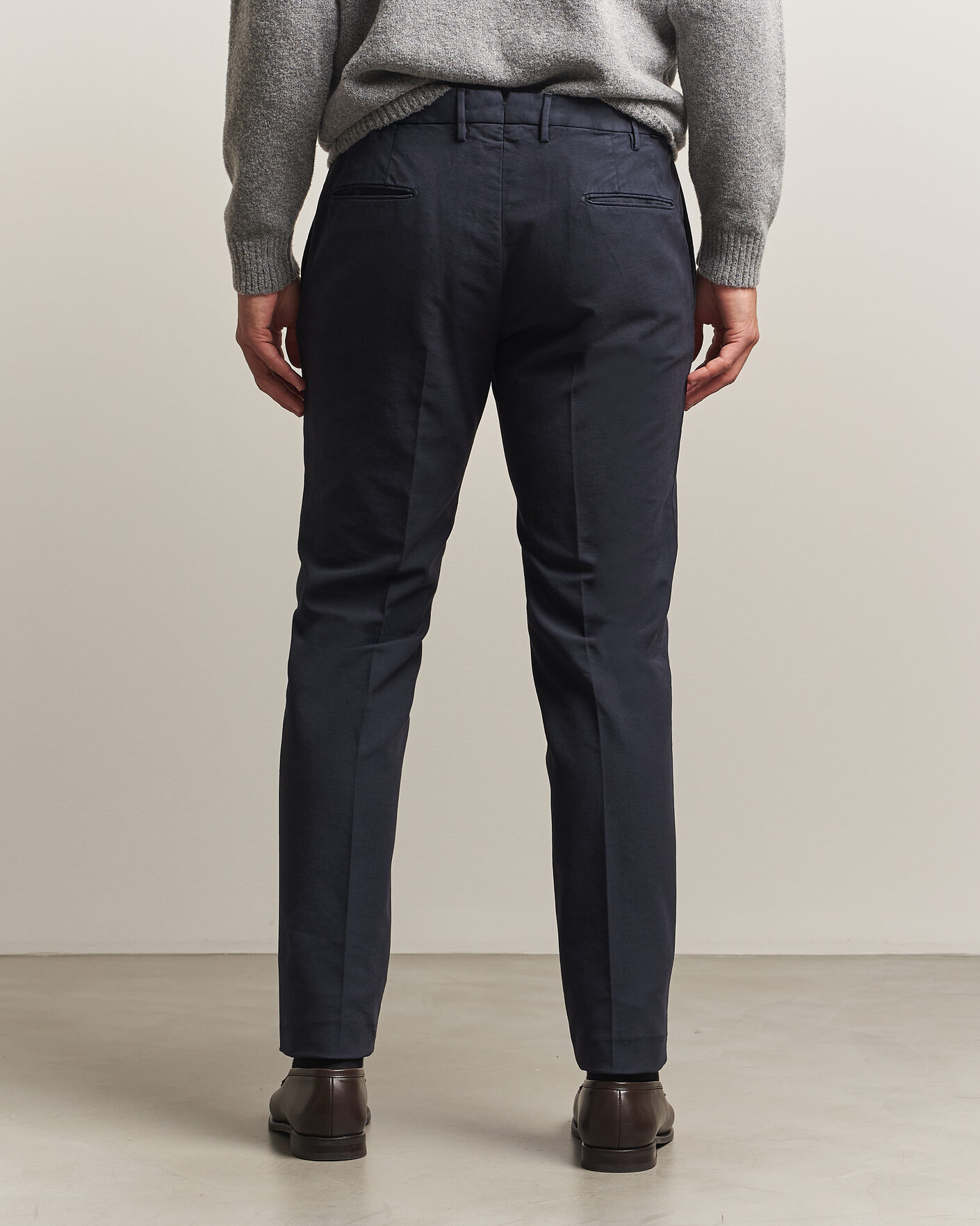 Herren | Hosen | Incotex | Slim Fit Soft Cotton Stretch Chinos Navy