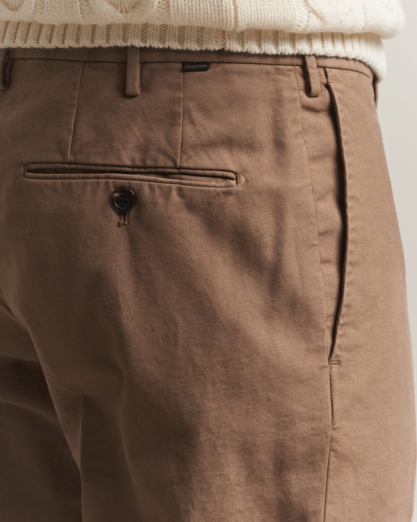 Herren | Hosen | Incotex | Regular Fit Soft Cotton Stretch Chinos Taupe