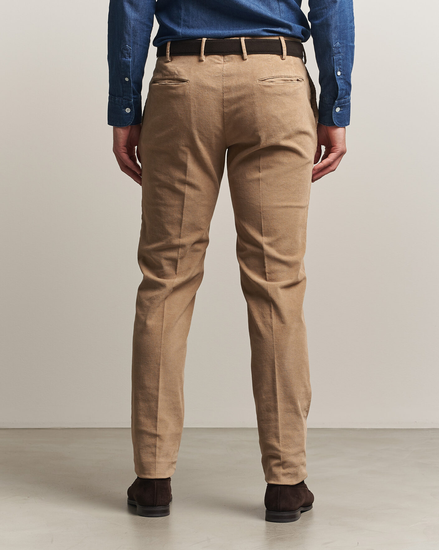 Herren | Hosen | Incotex | Slim Fit Baby Corduroy Trousers Beige
