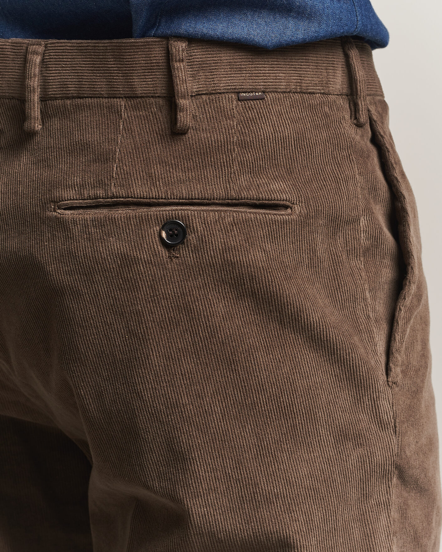Herren | Hosen | Incotex | Regular Fit Baby Corduroy Trousers Taupe