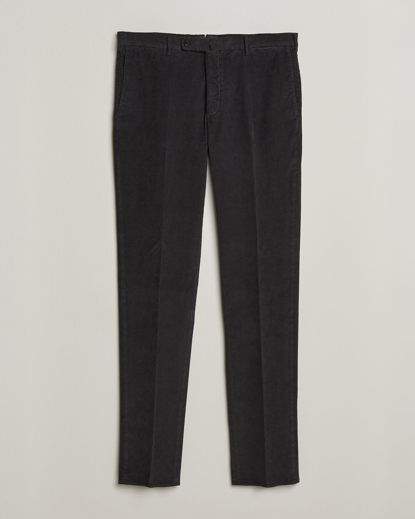 Herren | Hosen | Incotex | Regular Fit Baby Corduroy Trousers Dark Grey
