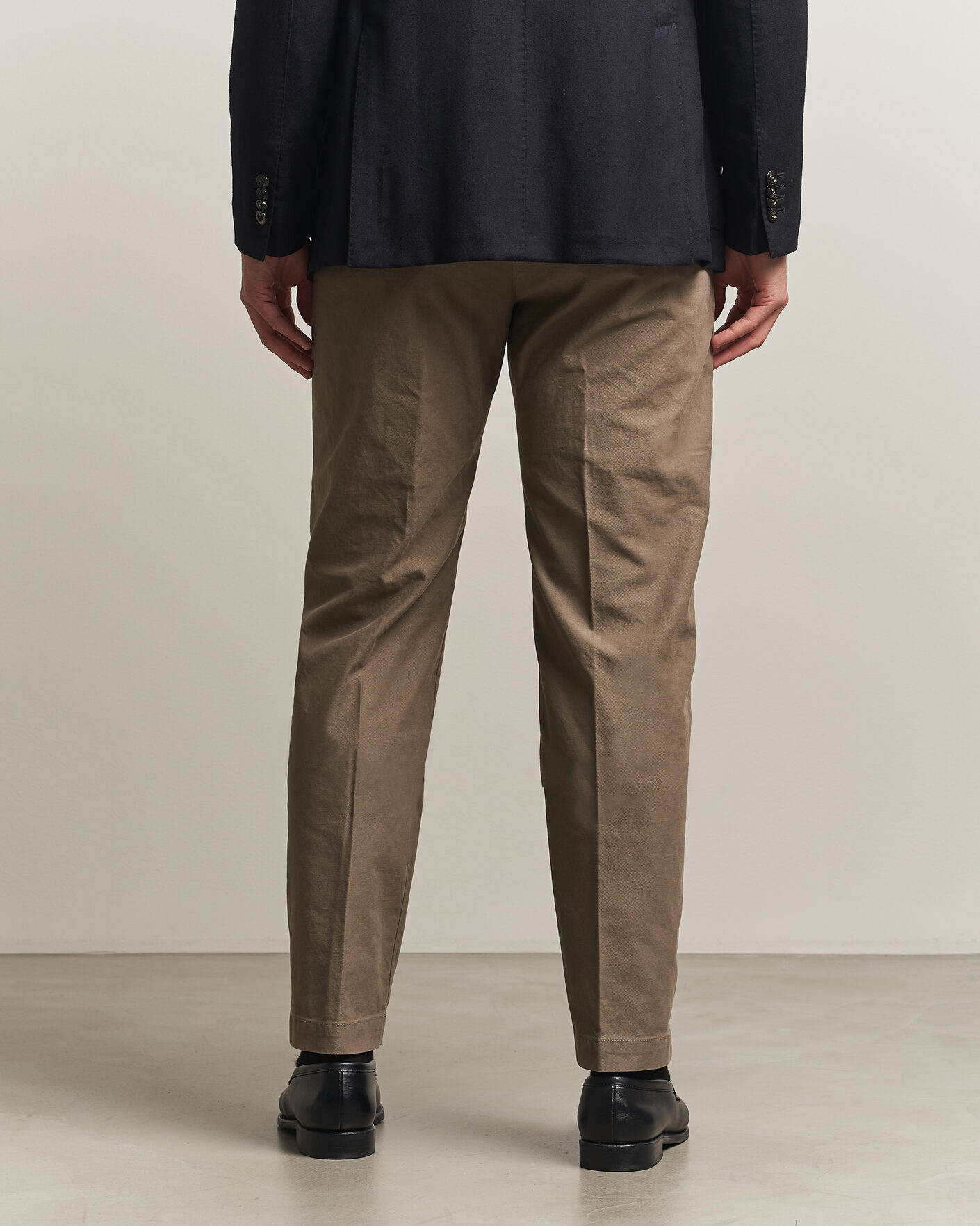 Herren | Hosen | Incotex | Regular Fit Garment Dyed Slacks Taupe