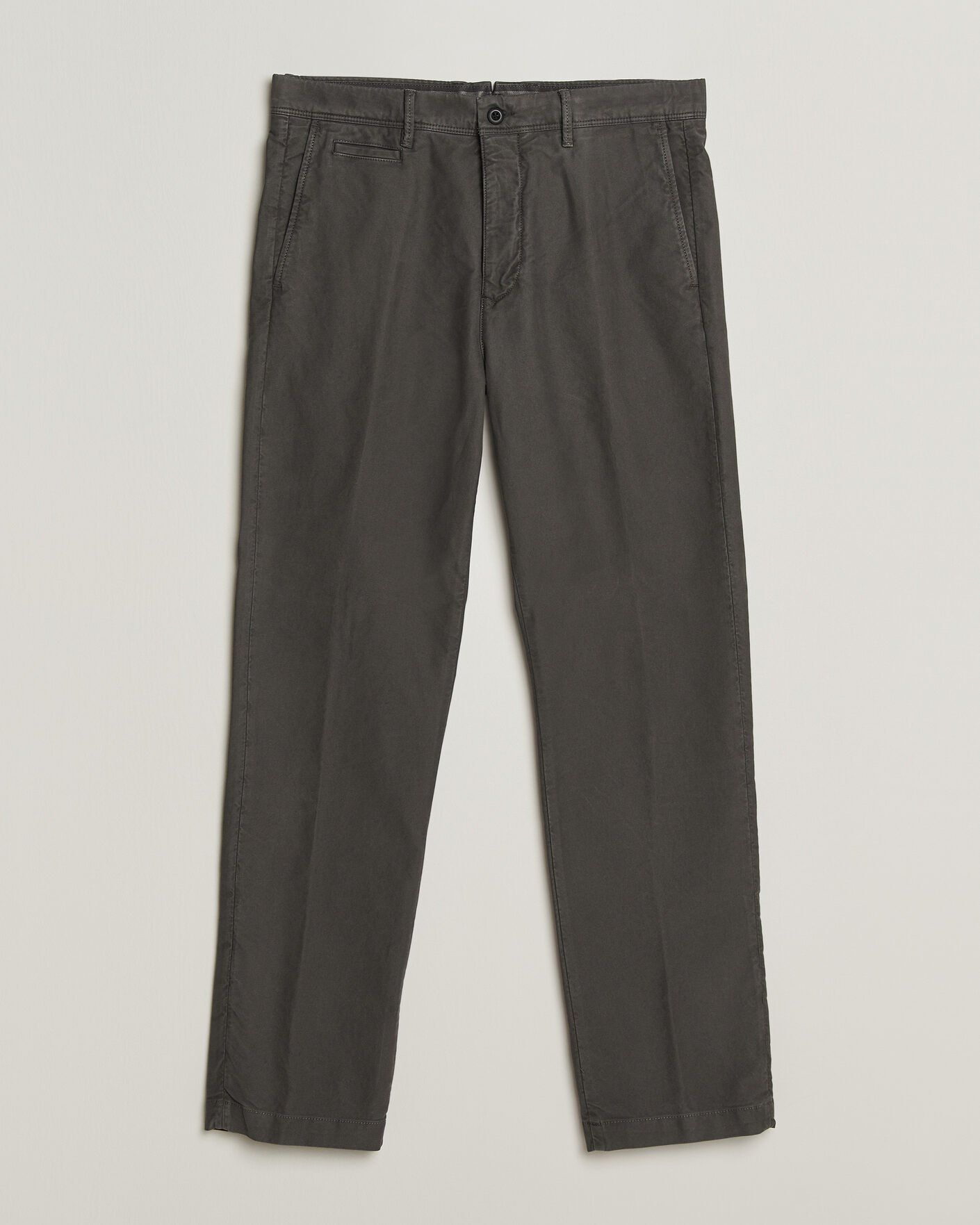 Herren | Hosen | Incotex | Regular Fit Garment Dyed Slacks Dark Grey