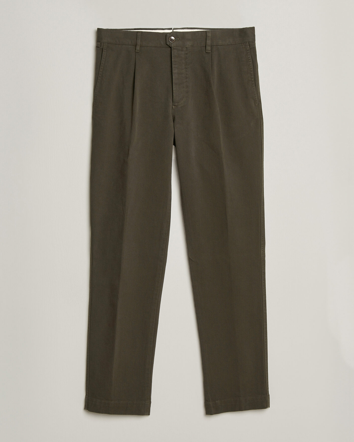 Herren | Hosen | Incotex | Regular Fit Cover Chinos Dark Green