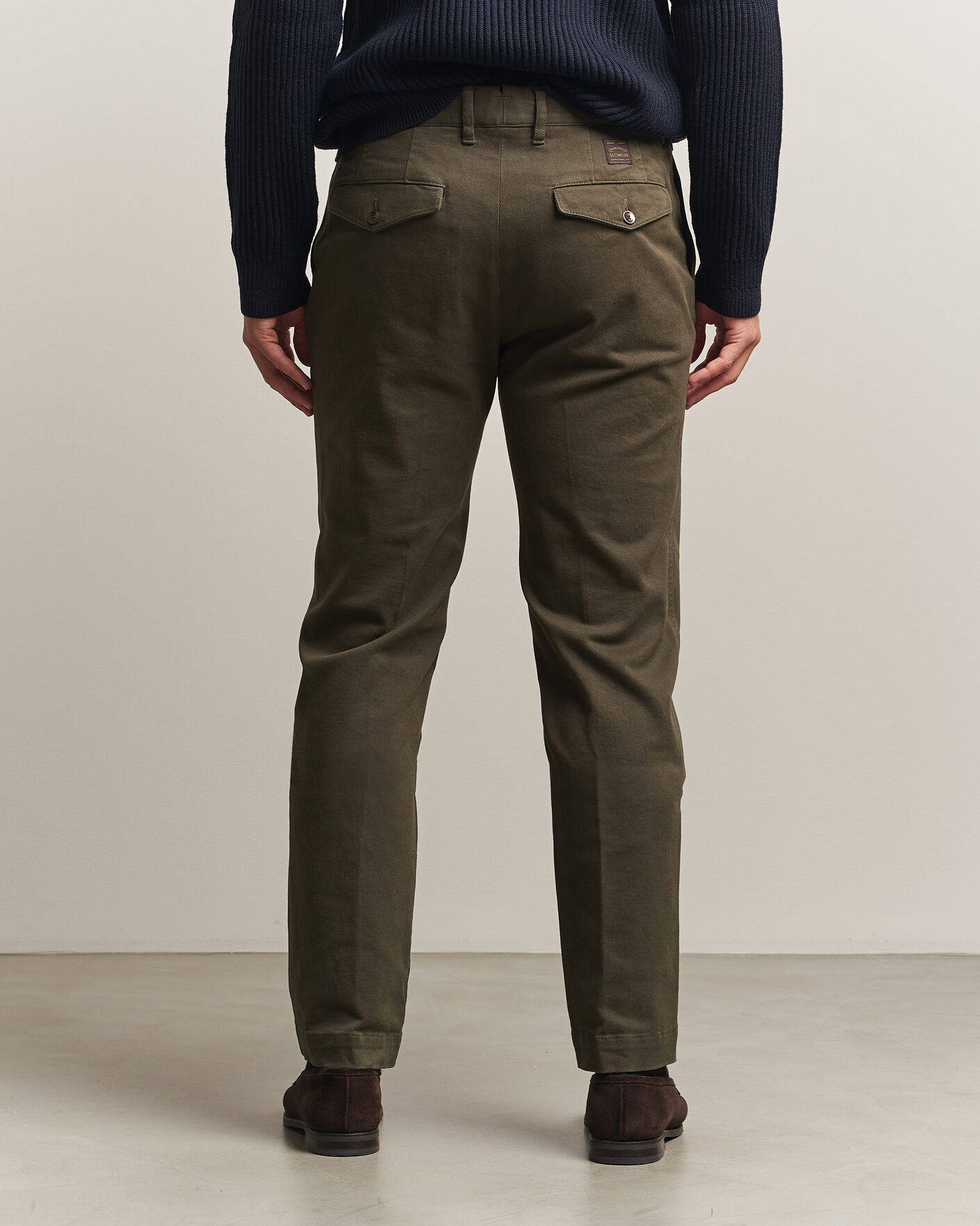 Herren | Hosen | Incotex | Regular Fit Cover Chinos Dark Green