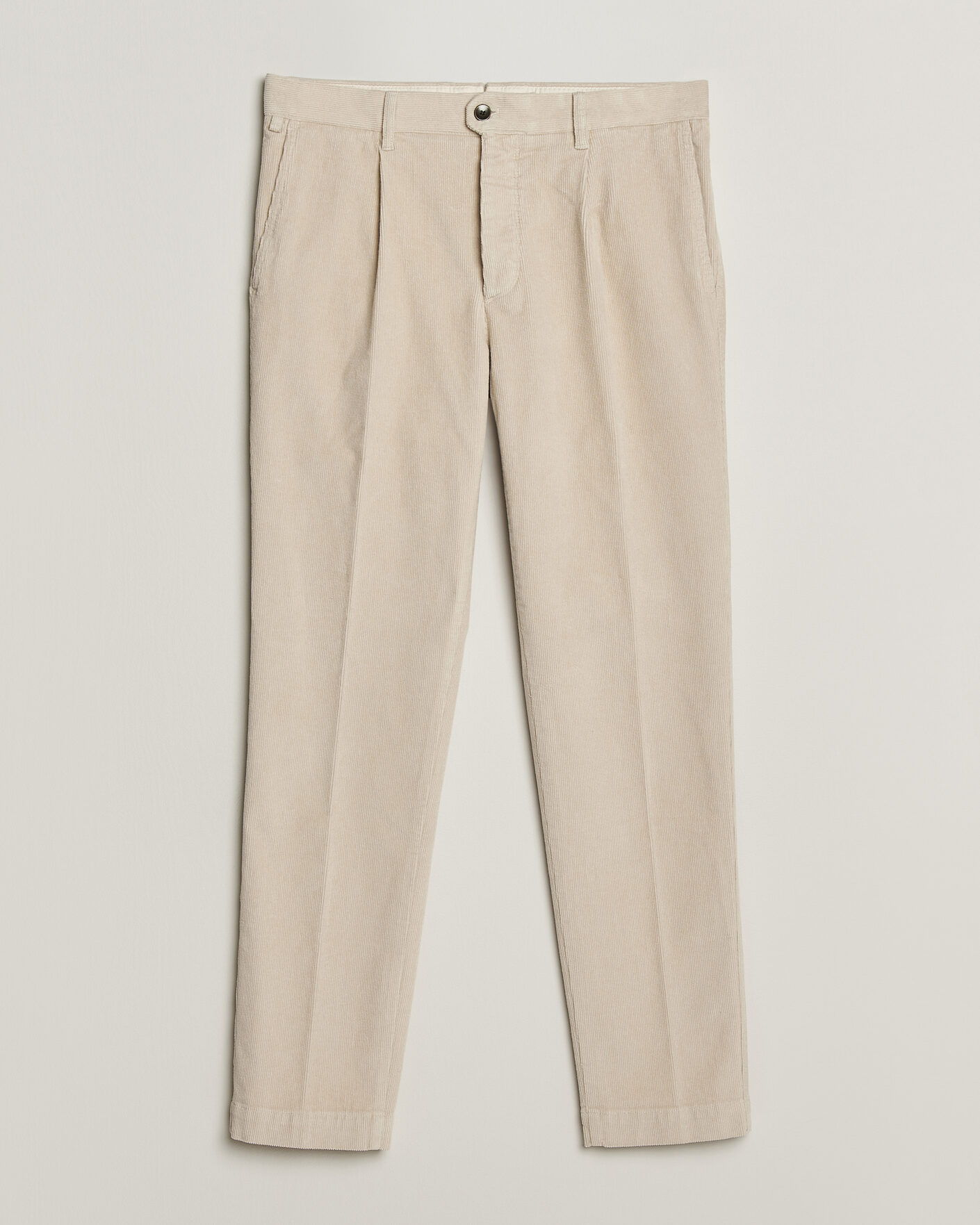 Herren | Hosen | Incotex | Regular Fit Washed Corduroy Slacks Off White