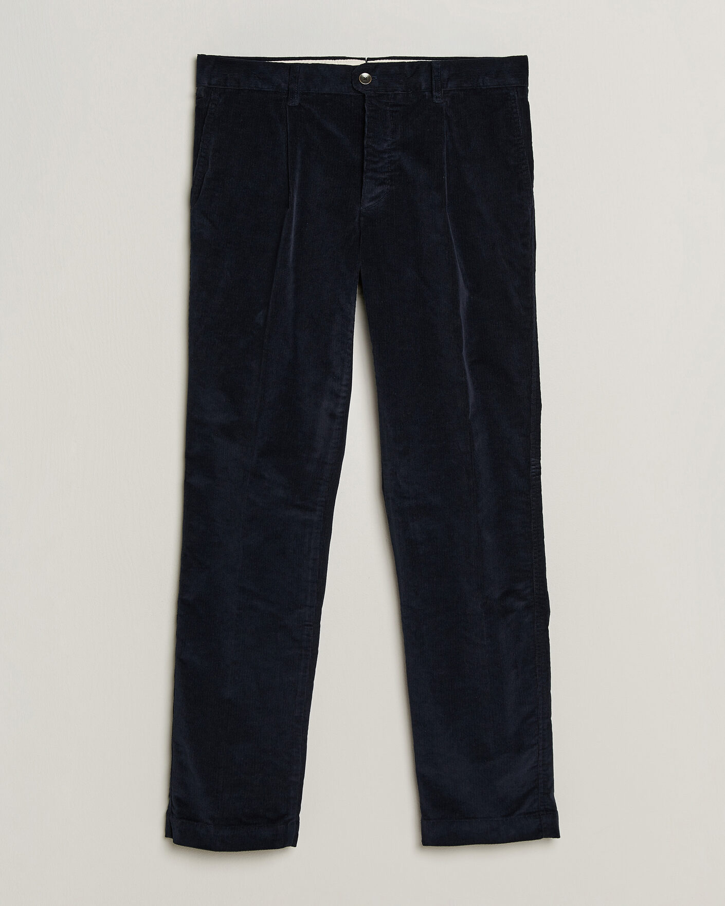 Herren | Hosen | Incotex | Regular Fit Washed Corduroy Slacks Navy