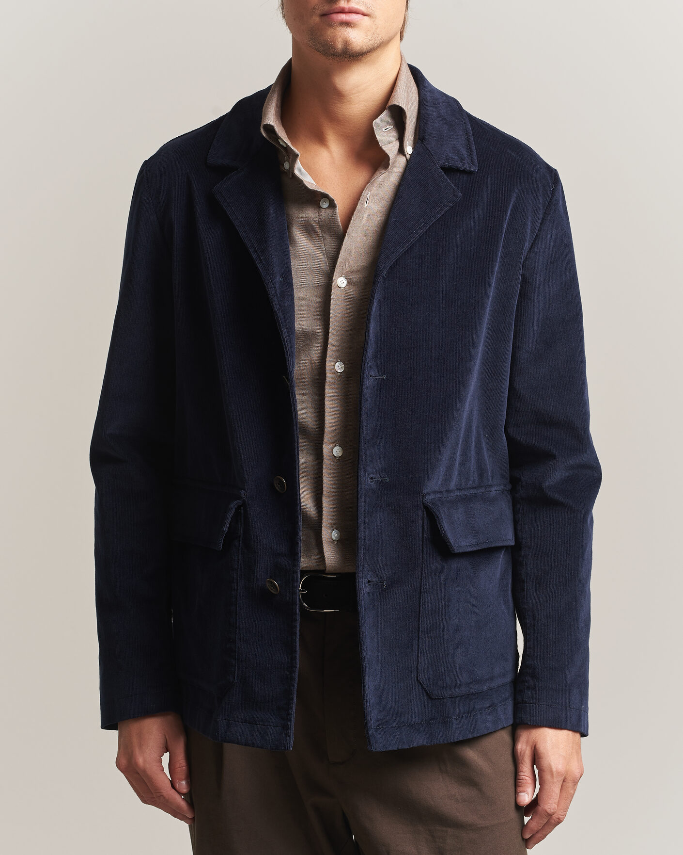 Herren | Sakkos | Incotex | Corduroy Sports Jacket Navy