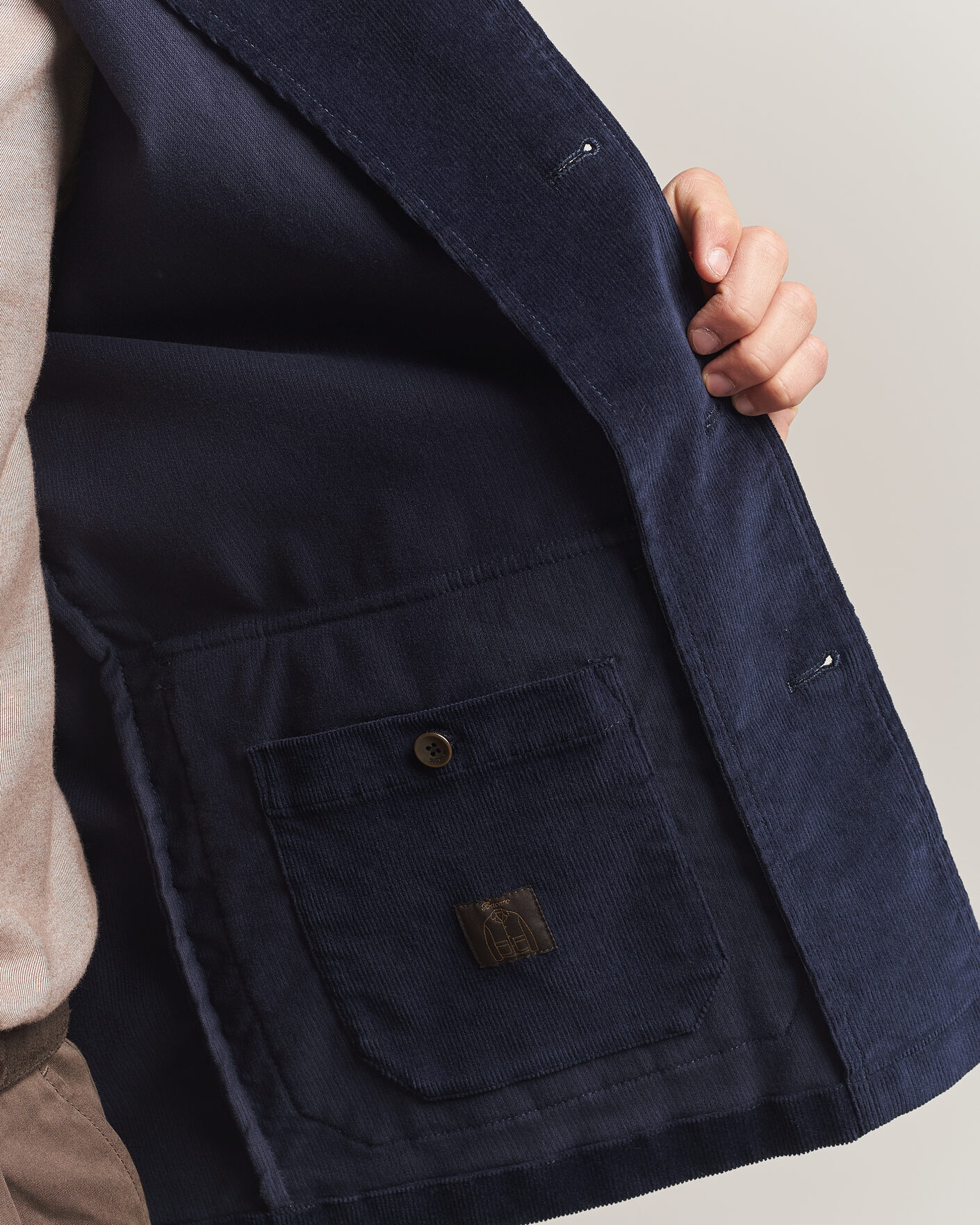 Herren | Sakkos | Incotex | Corduroy Sports Jacket Navy