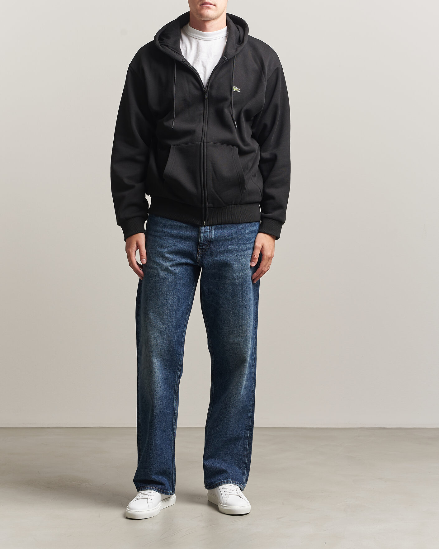 Herren | Pullover | Lacoste | Full Zip Hoodie Black